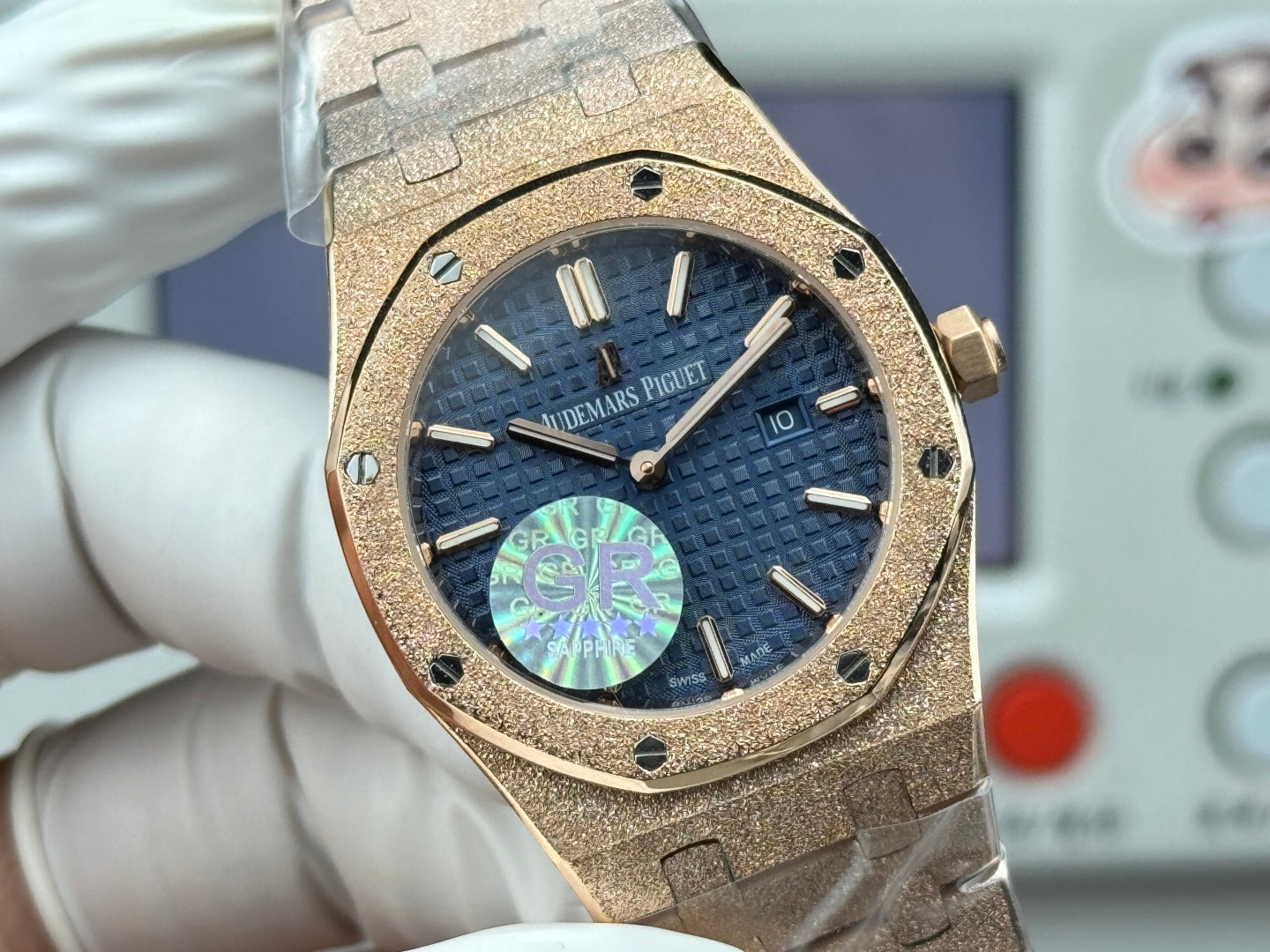 Audemars Piguet Royal Oak Lady 33mm Rose Gold Blue