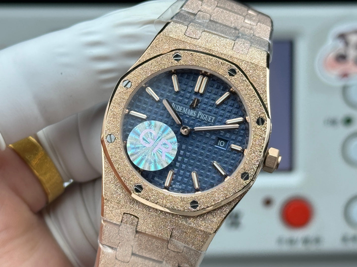 Audemars Piguet Royal Oak Lady 33mm Rose Gold Blue