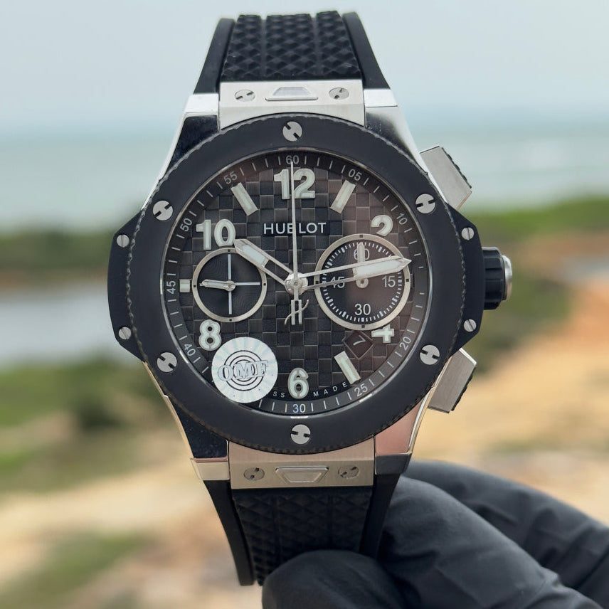 Hublot Big Bang Unico 43mm Titanium Ceramic Black Rubber Strap Watch