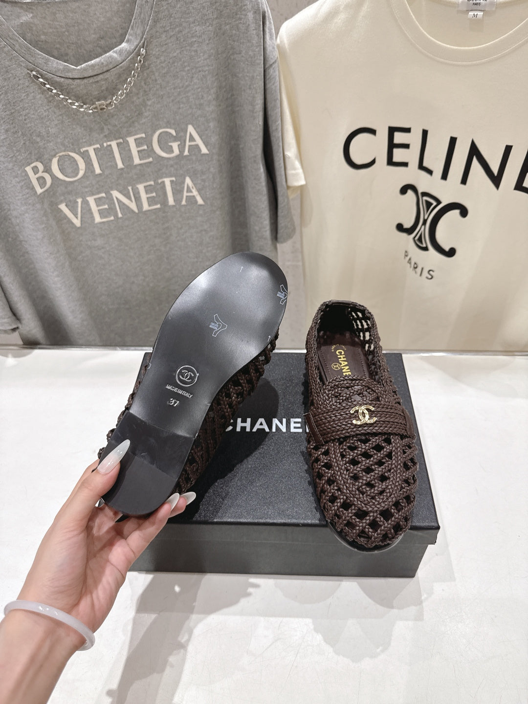 Chanel 2026 Hand-Woven Loafers Chocolate Calfskin 896474
