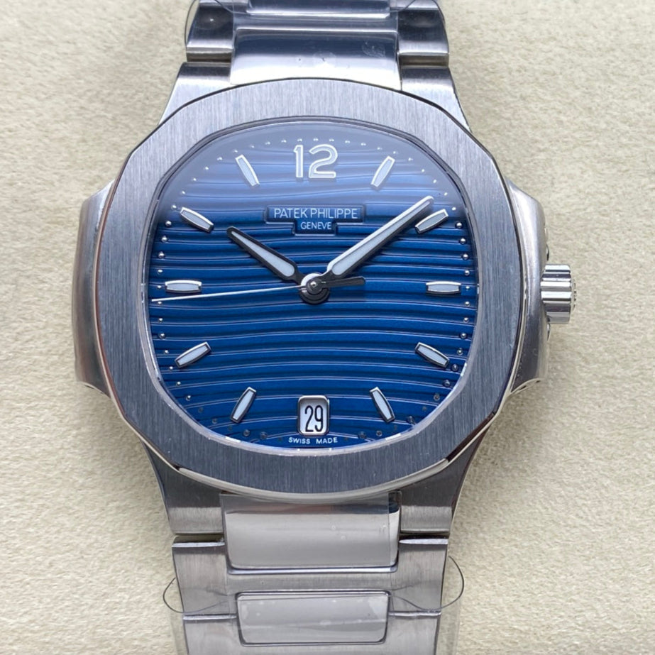 PATEK Nautilus 35.2mm Silver Blue Dial