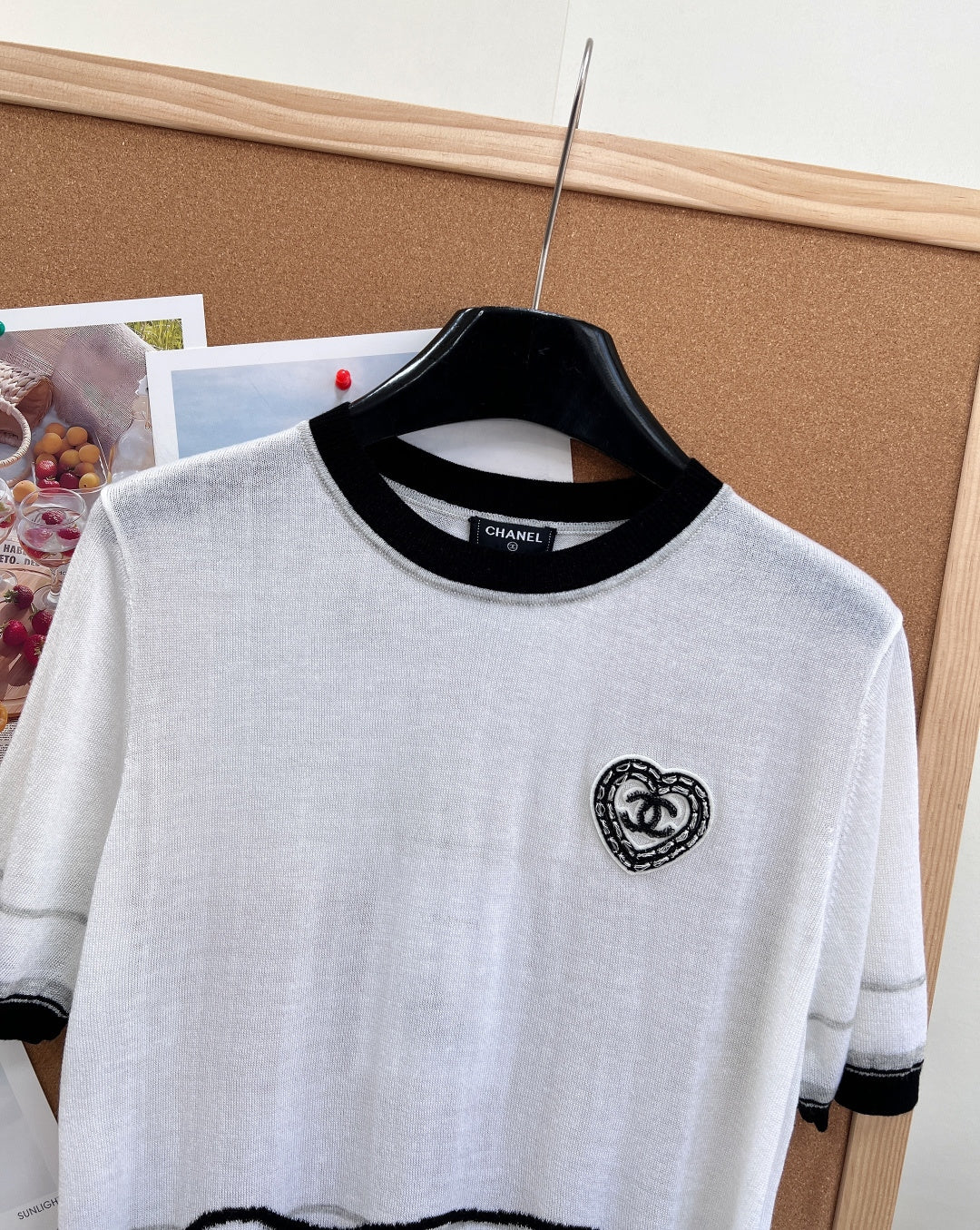 Chanel 2026 Knit Short-Sleeve Top White Cashmere 472931