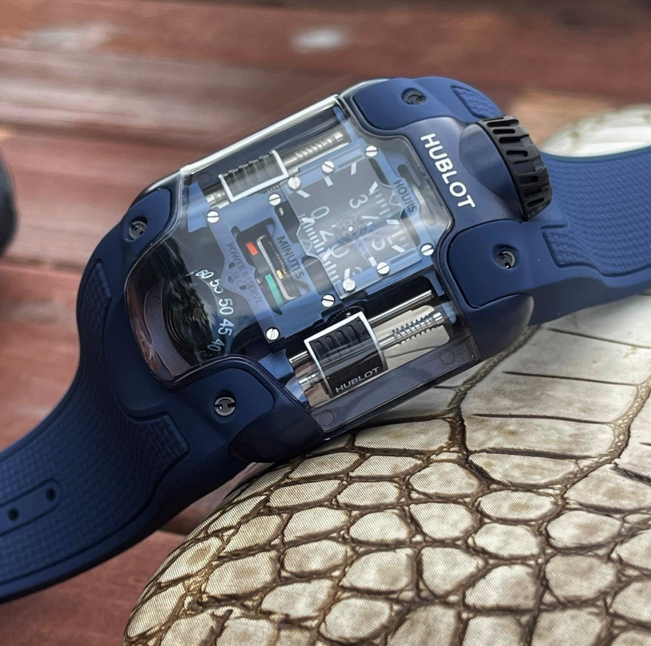 Hublot MP-10 Tourbillon Weight Energy System Watch Rubber Strap