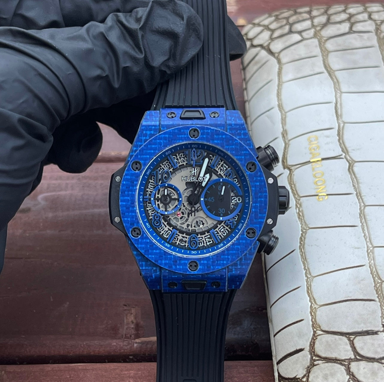 Hublot Big Bang Unico 45mm Watch Black Rubber Strap