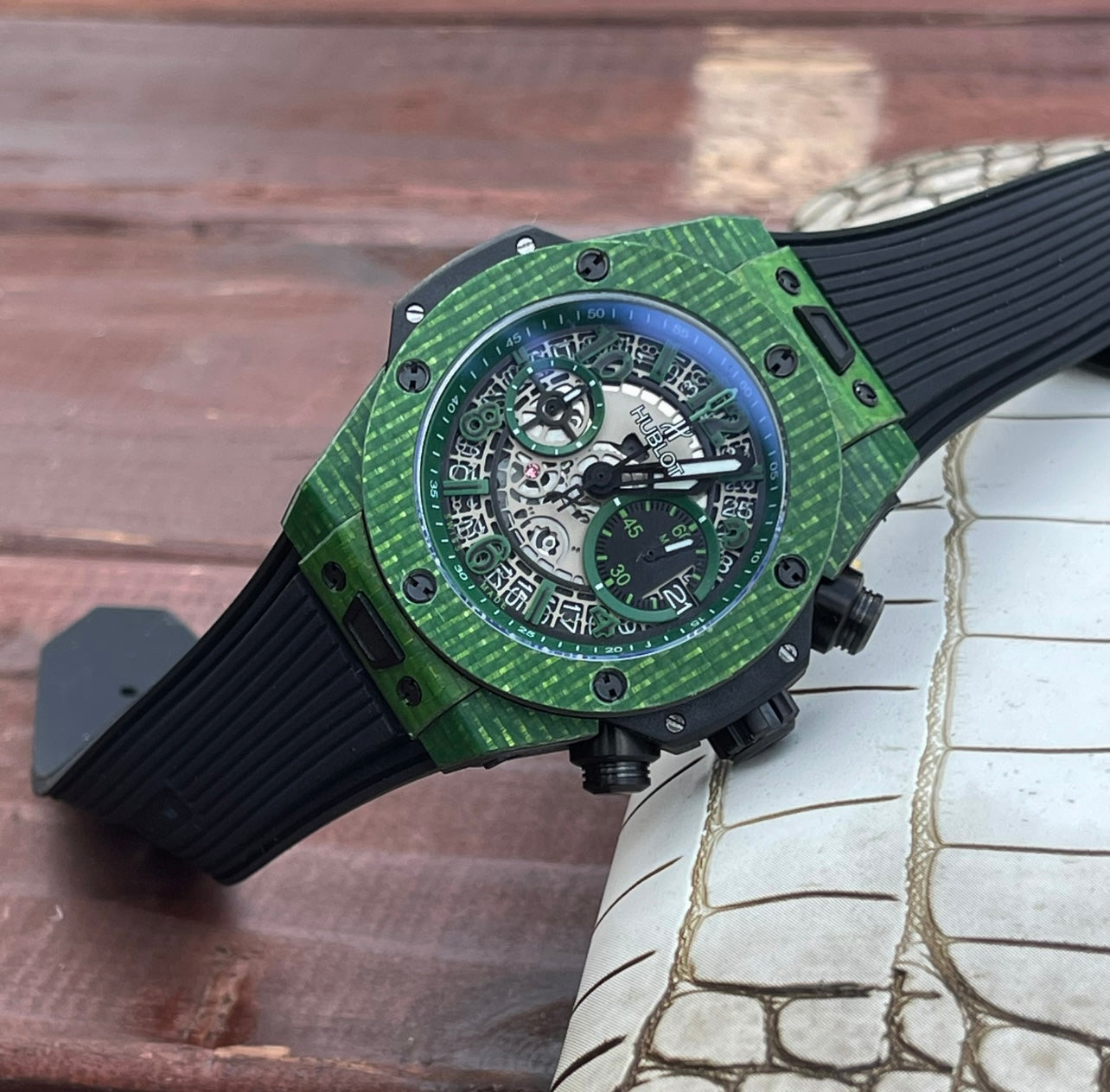 Hublot Big Bang Unico 45mm Watch Black Rubber Strap