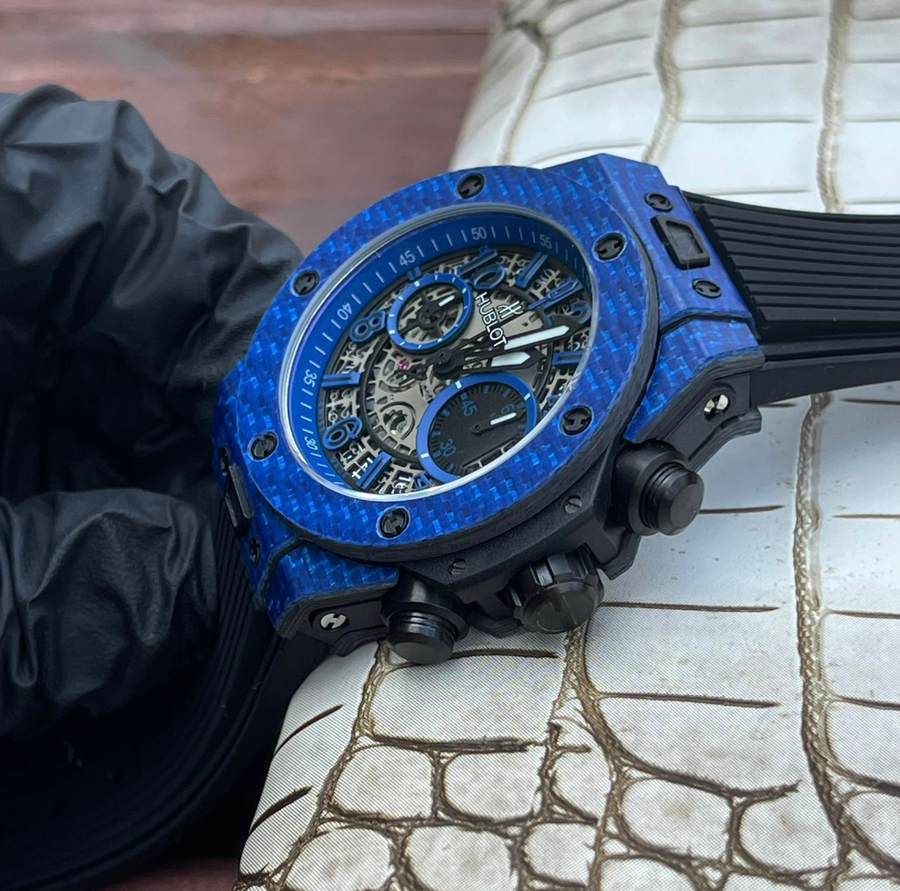 Hublot Big Bang Unico 45mm Watch Black Rubber Strap