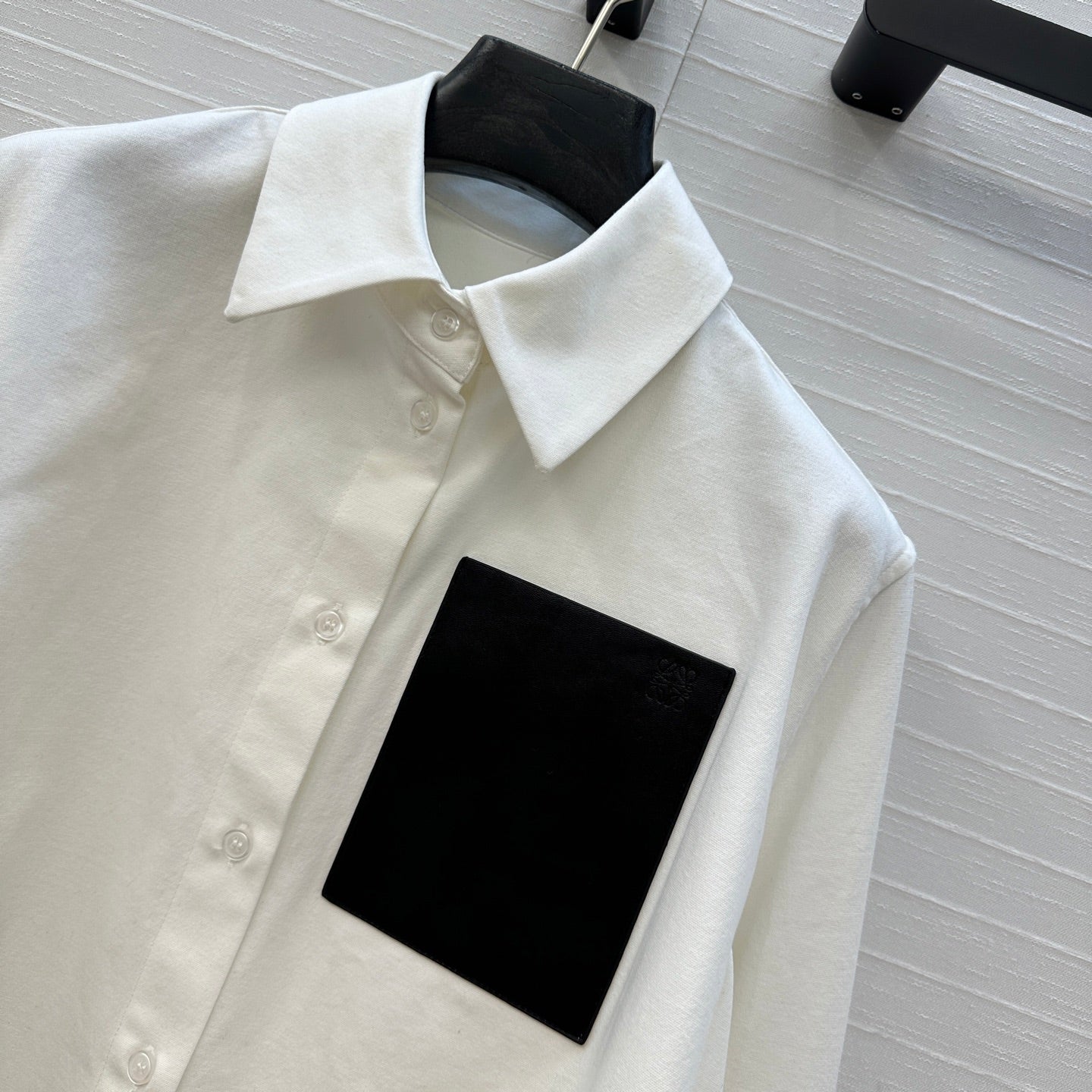 Loewe  A-line Denim Shirt Jacket White Cotton