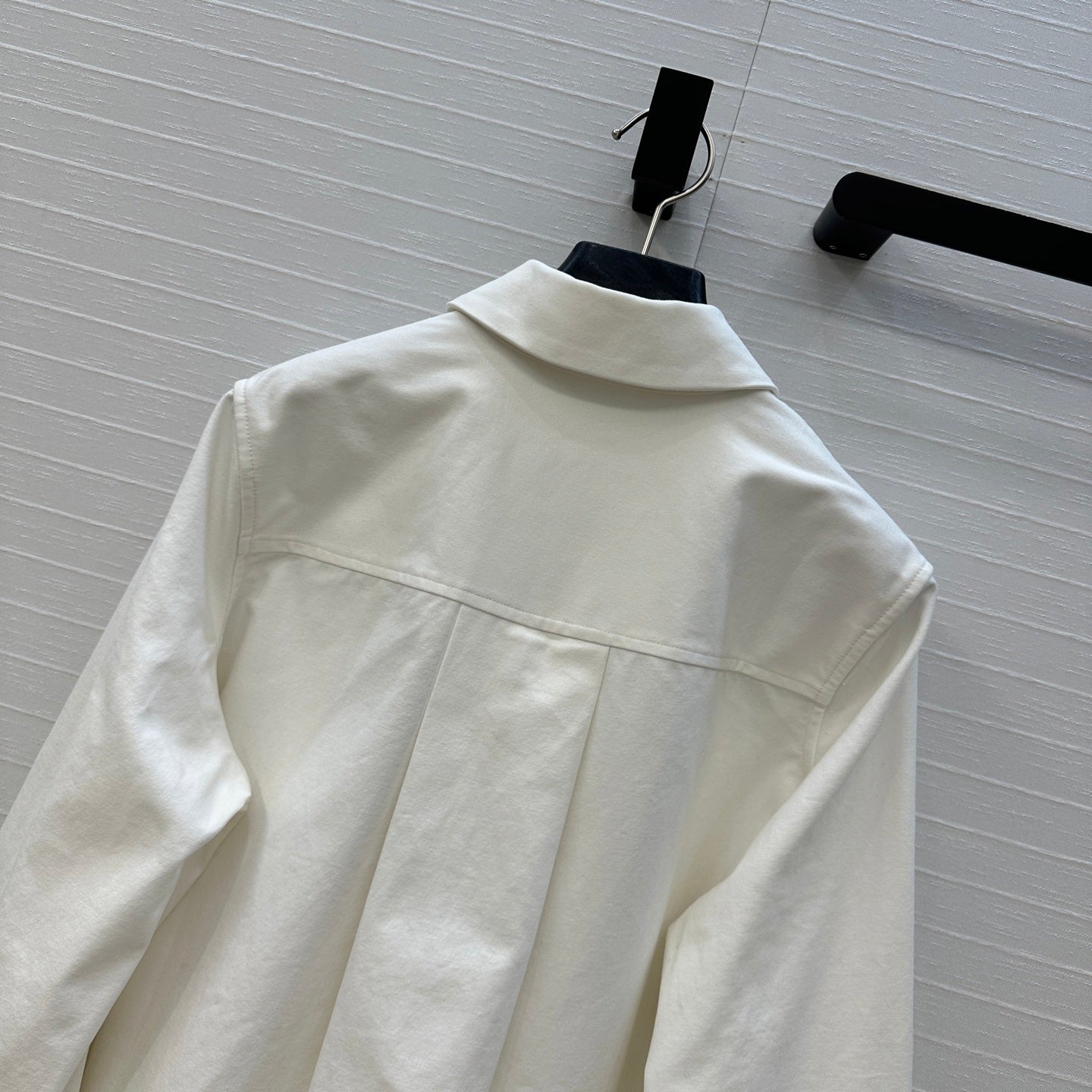 Loewe  A-line Denim Shirt Jacket White Cotton