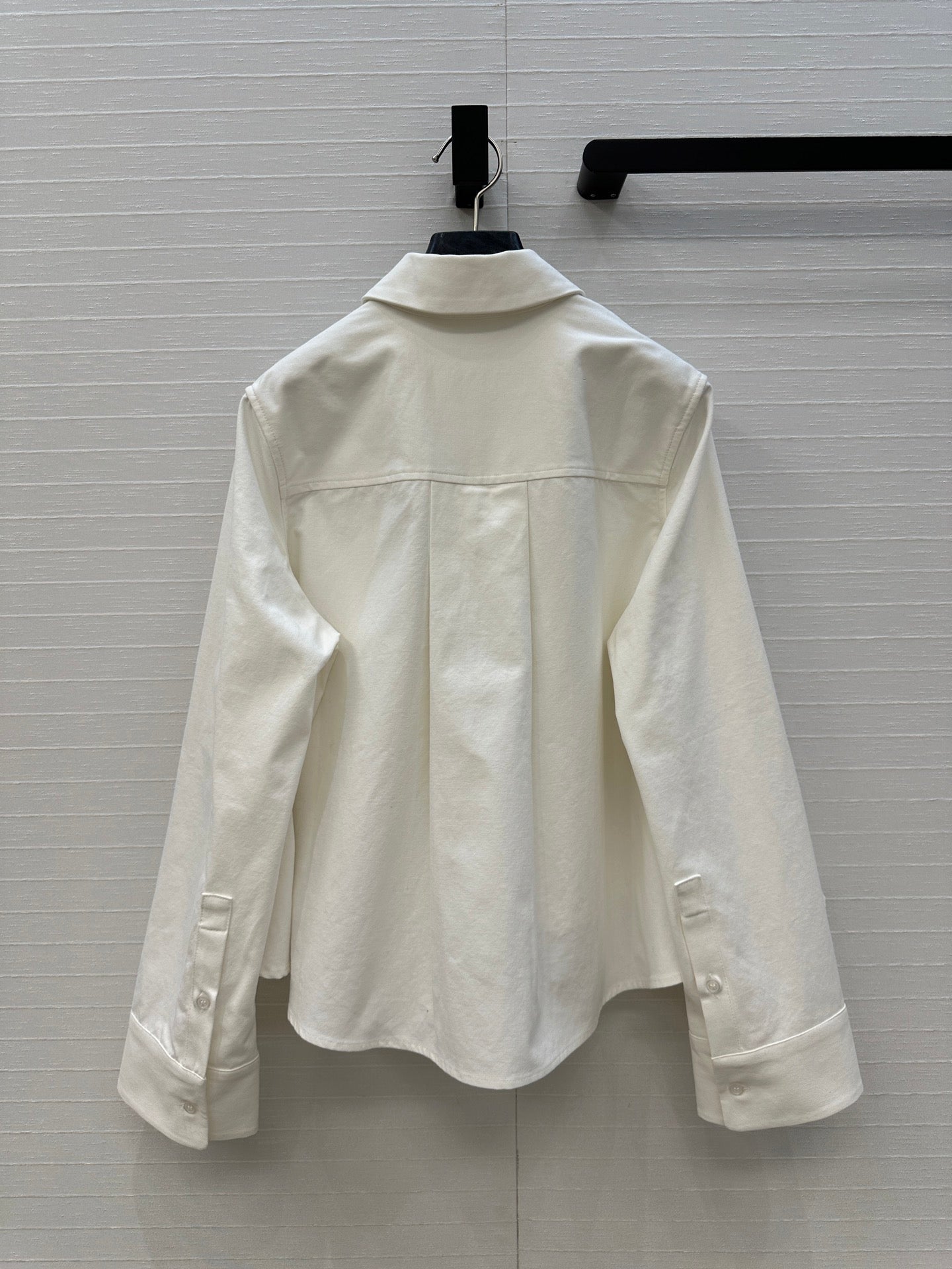Loewe  A-line Denim Shirt Jacket White Cotton