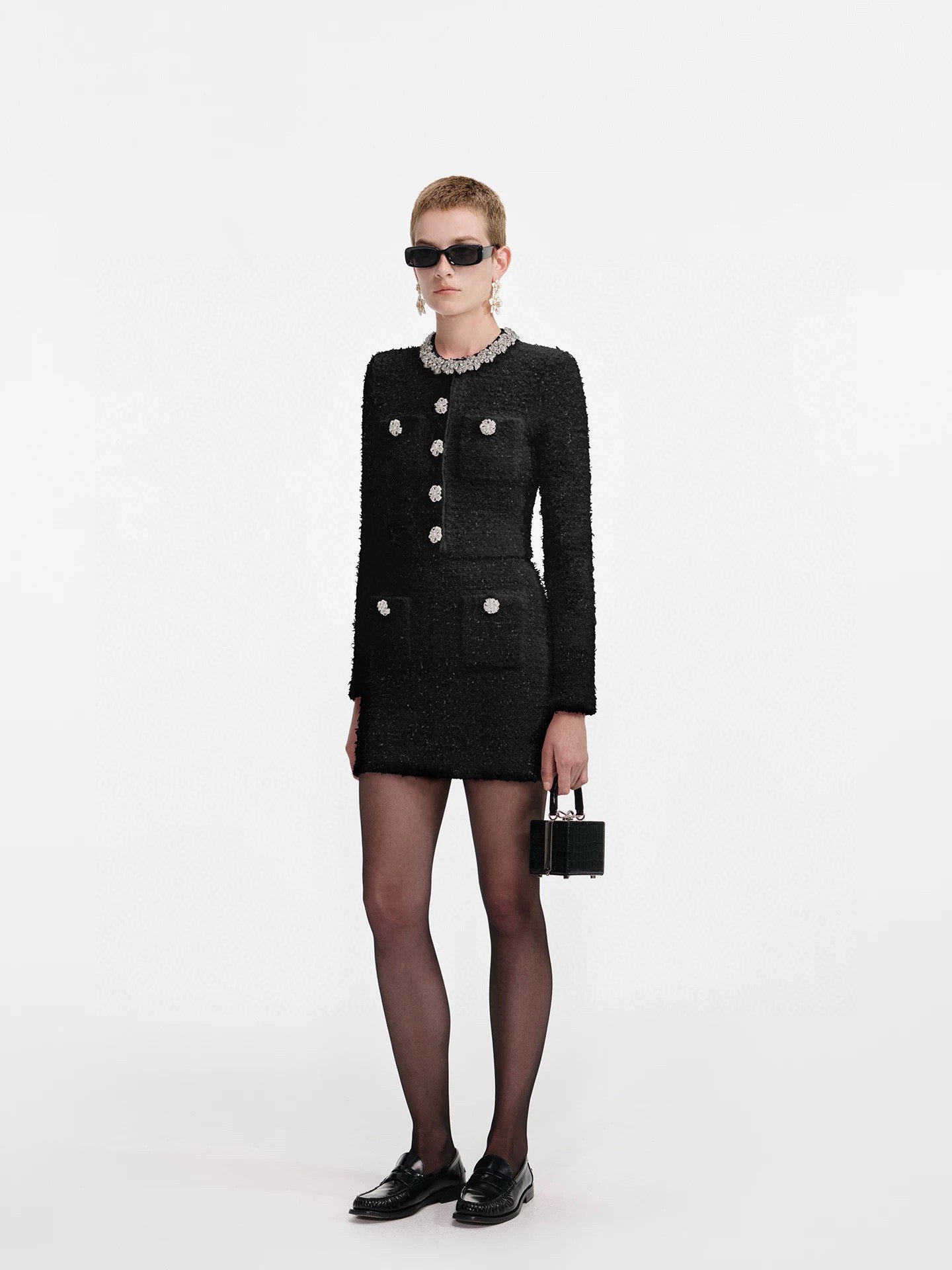 CC 25 knitted Cardigan Black Tweed 59490520