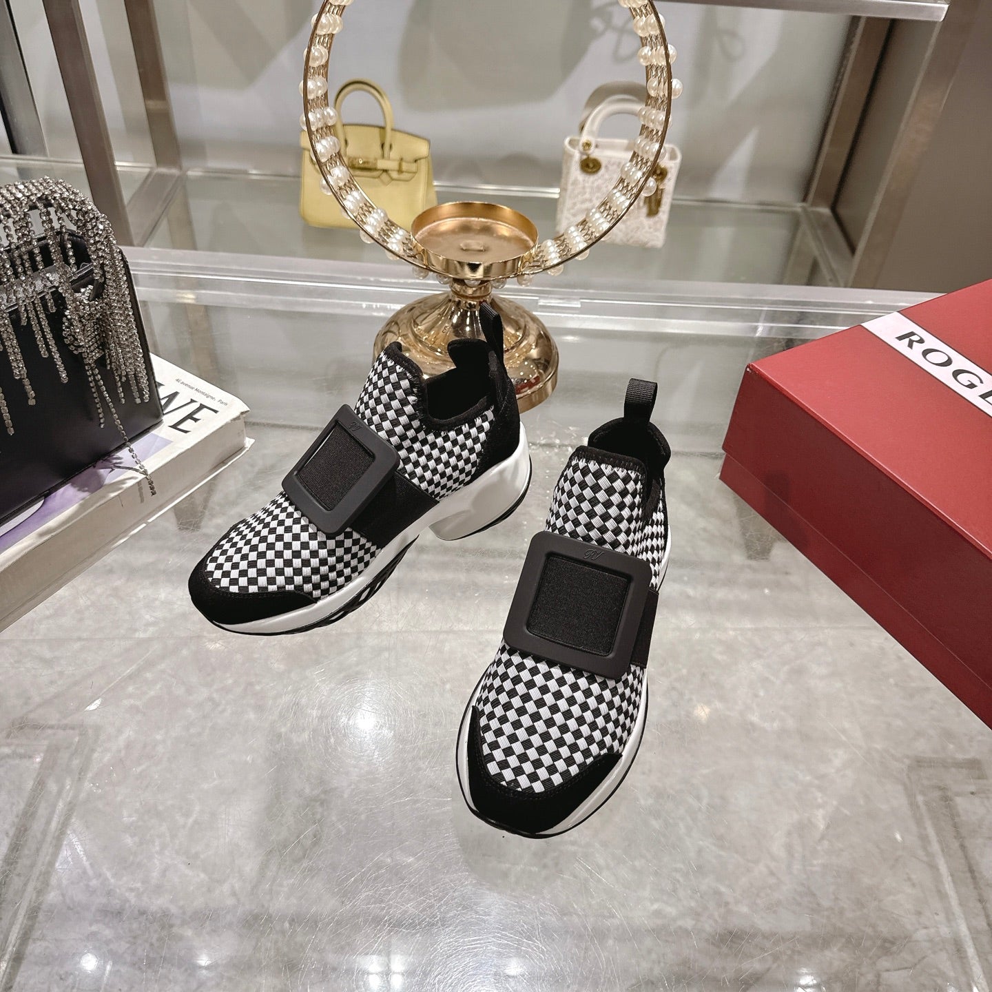 Viv Sneaker Black Custom Woven 262959