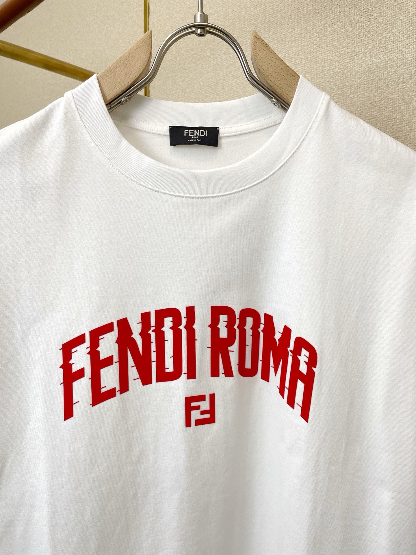 Fendi 2026 Men's Short-Sleeve T-Shirt Cotton 824363