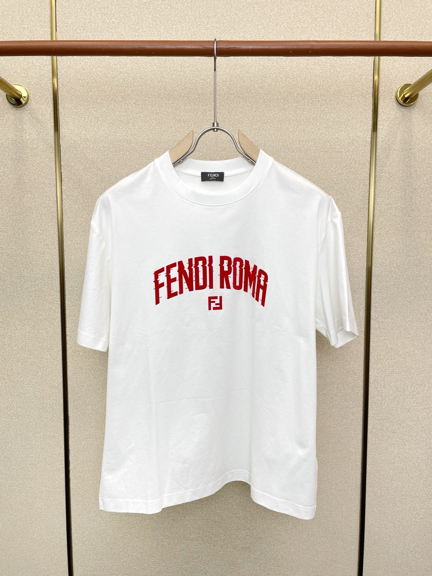 Fendi 2026 Men's Short-Sleeve T-Shirt Cotton 824363