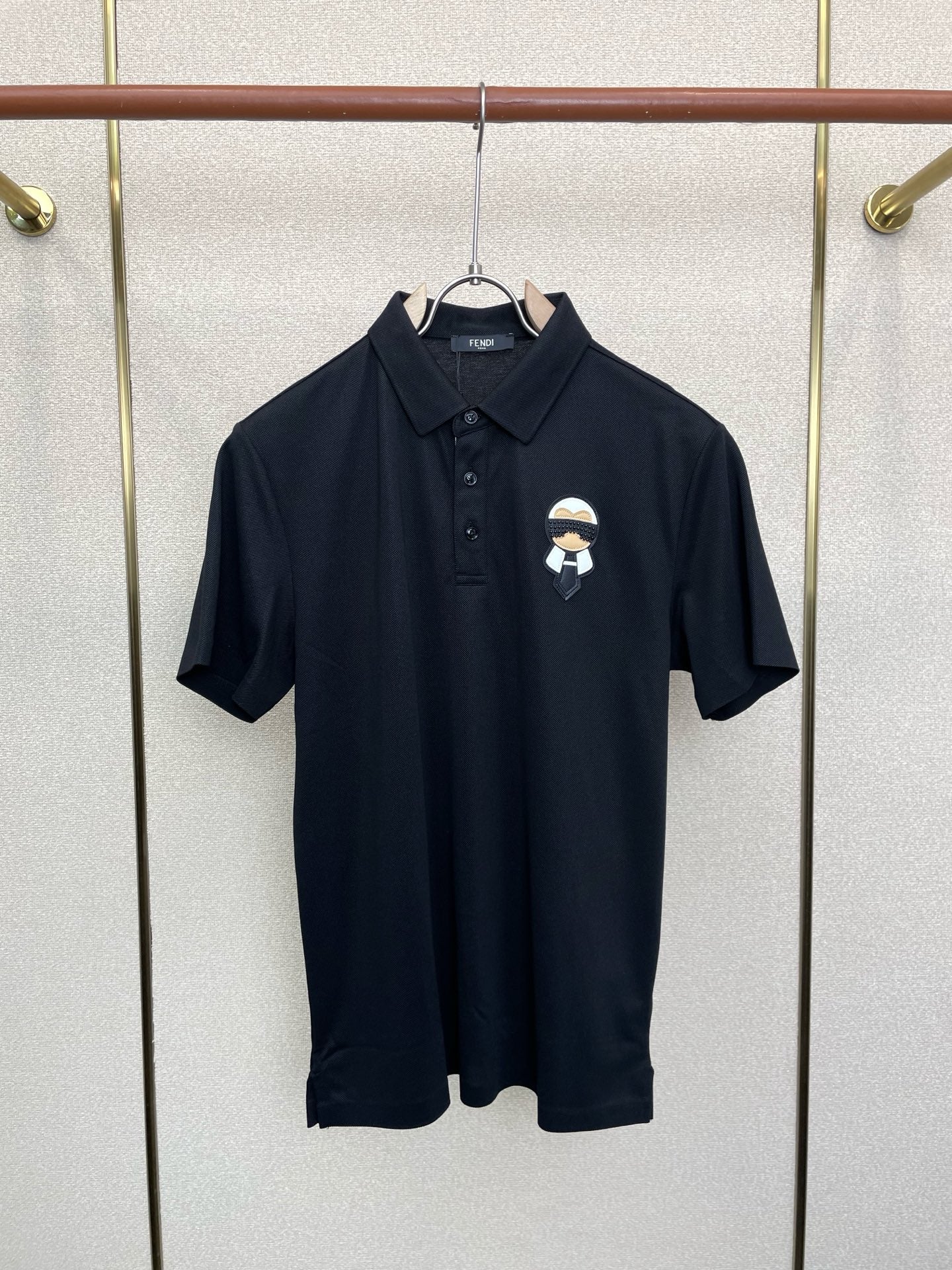 Fendi 2026 Men's Short-Sleeve Polo Shirt Fabric 824566