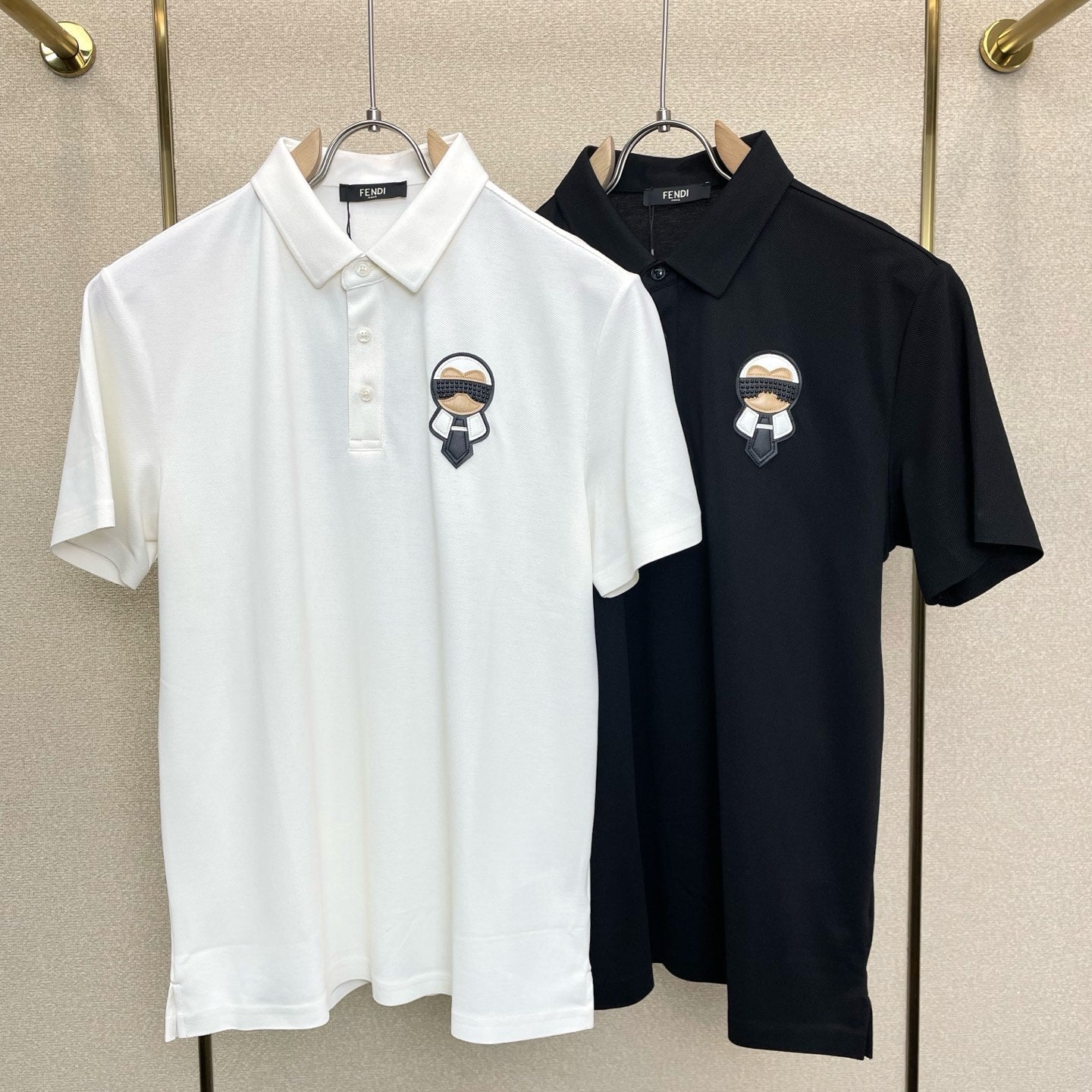 Fendi 2026 Men's Short-Sleeve Polo Shirt Fabric 824566