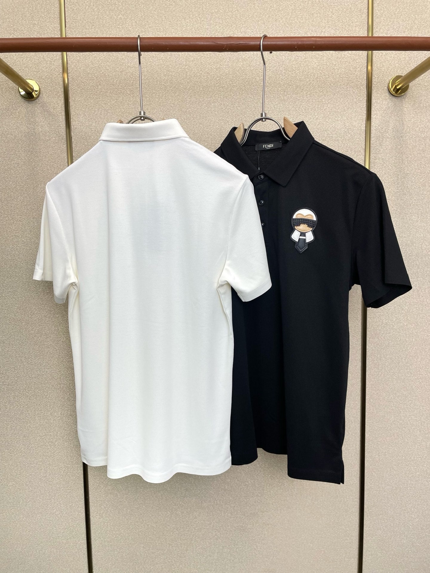 Fendi 2026 Men's Short-Sleeve Polo Shirt Fabric 824566