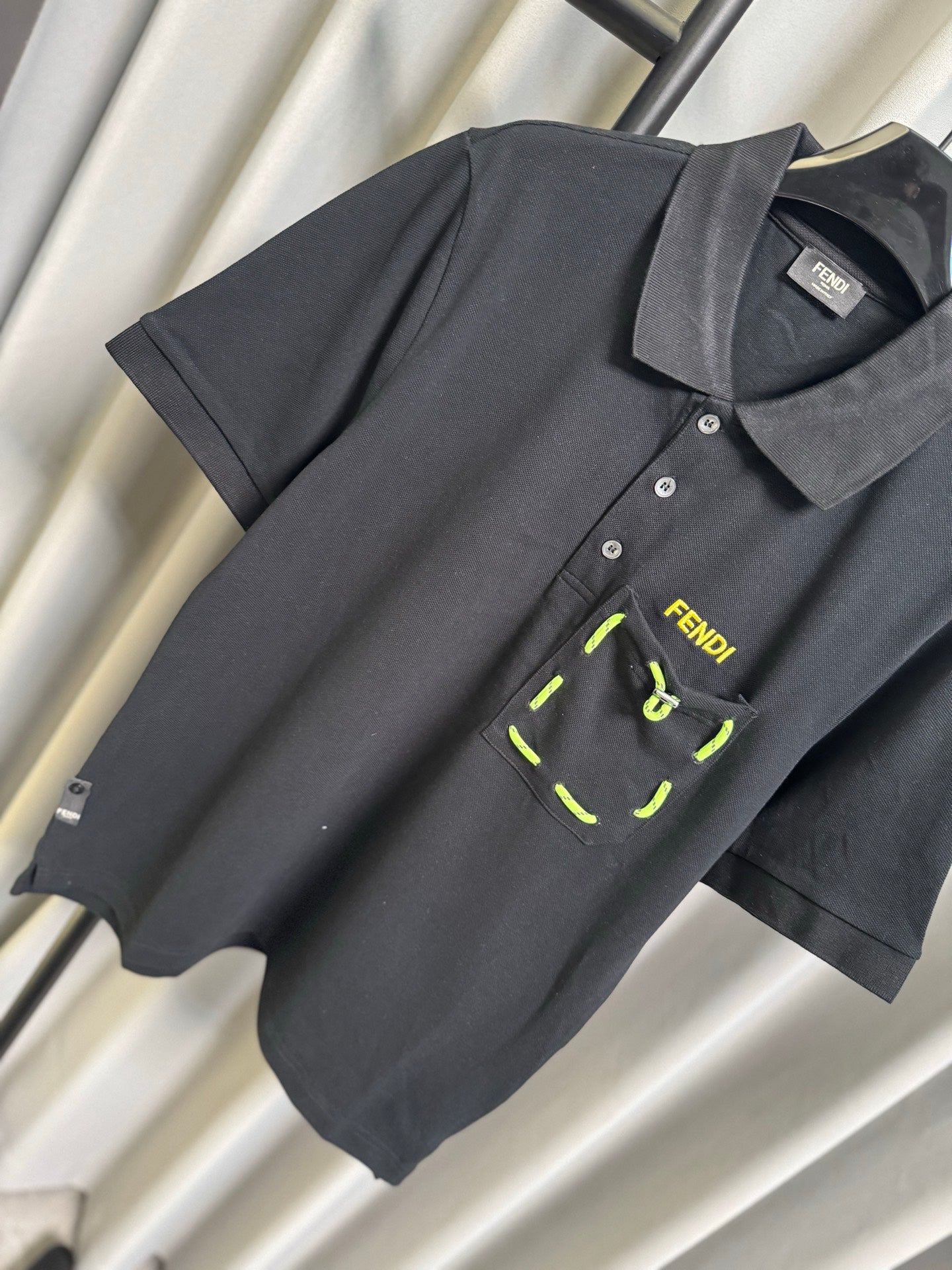 Fendi 2026 Men's Short-Sleeve Polo Shirt Cotton 830414