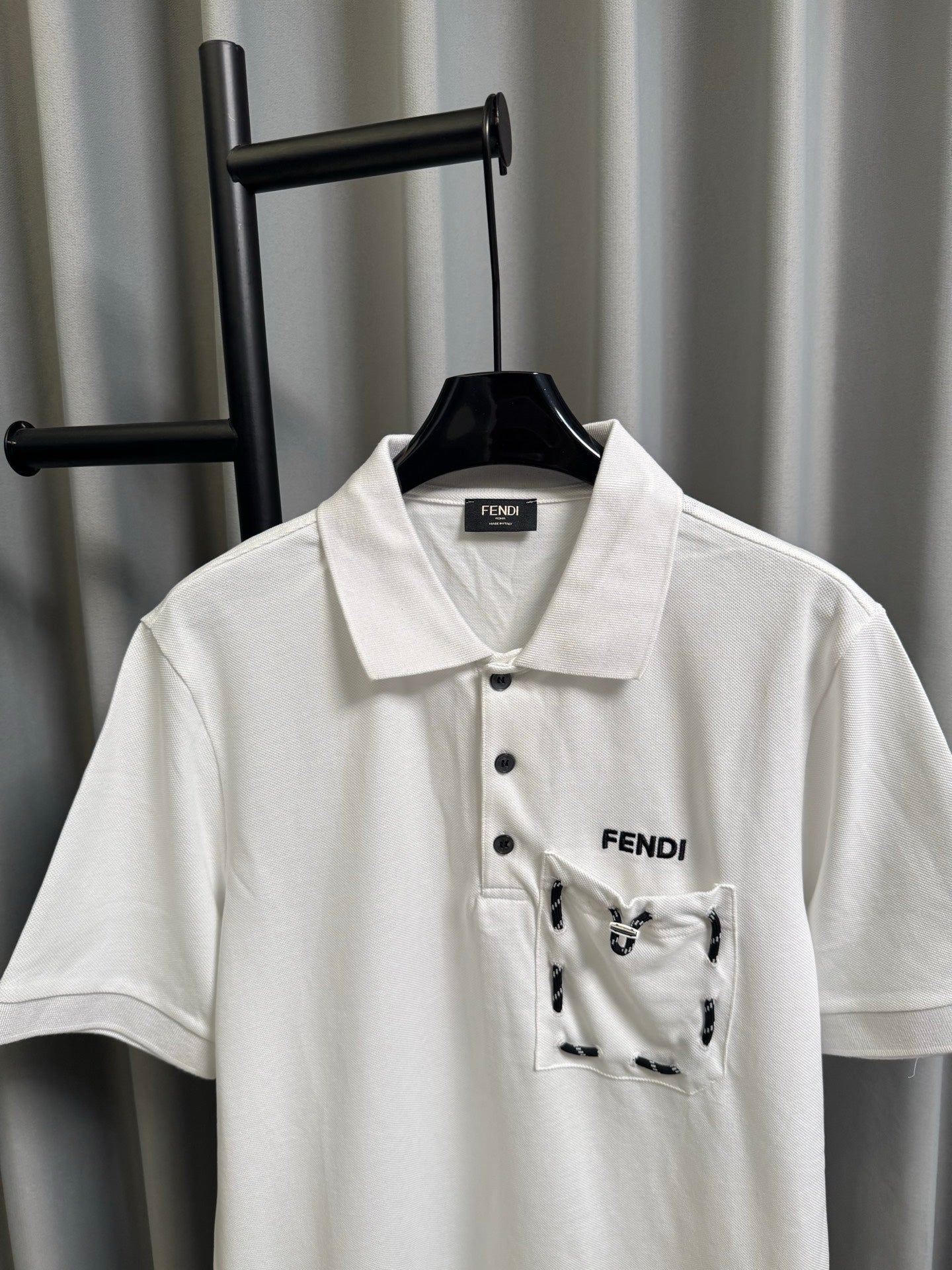 Fendi 2026 Men's Short-Sleeve Polo Shirt Cotton 830414