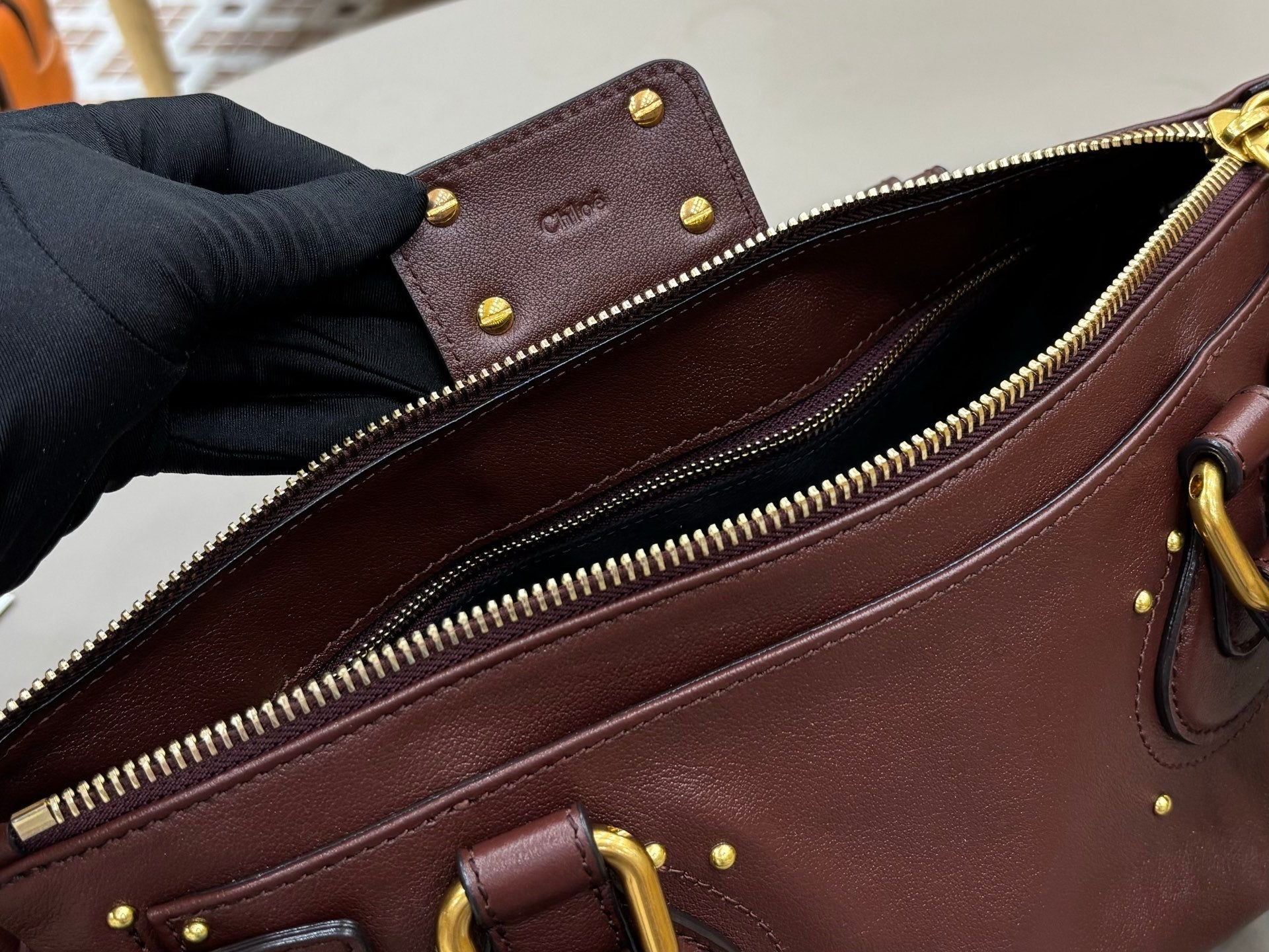 Chloe 2026 Paddington Bag Grenat Leather
