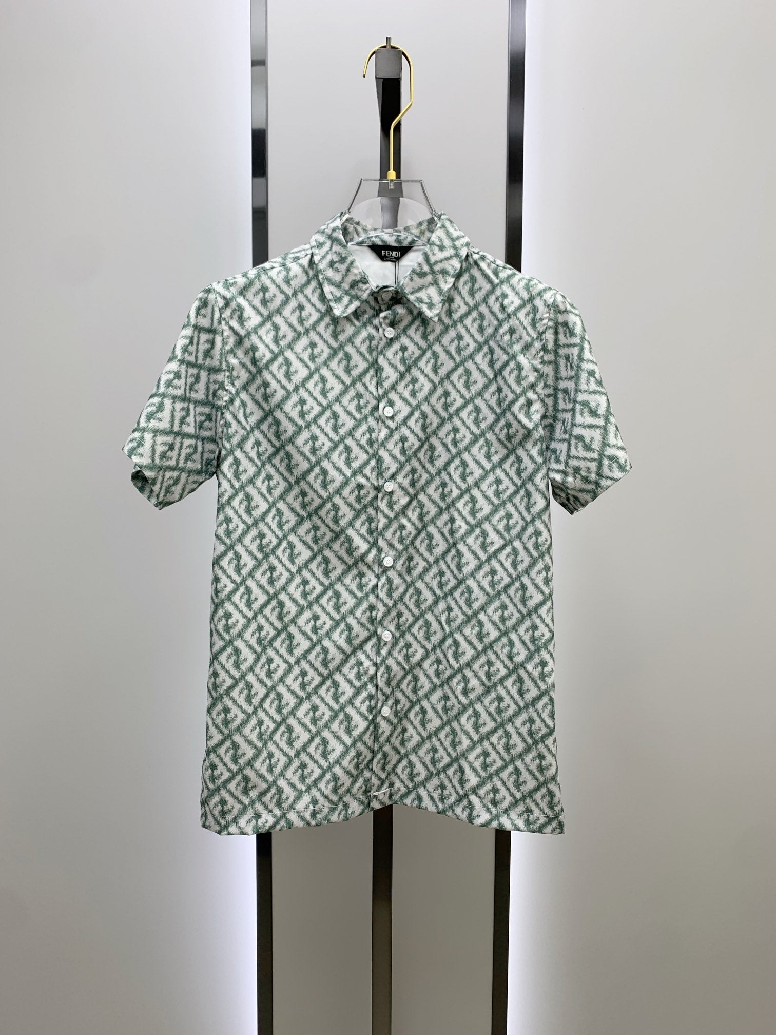 Fendi 2026 Men's Short-Sleeve Shirt Set Fabric 799290