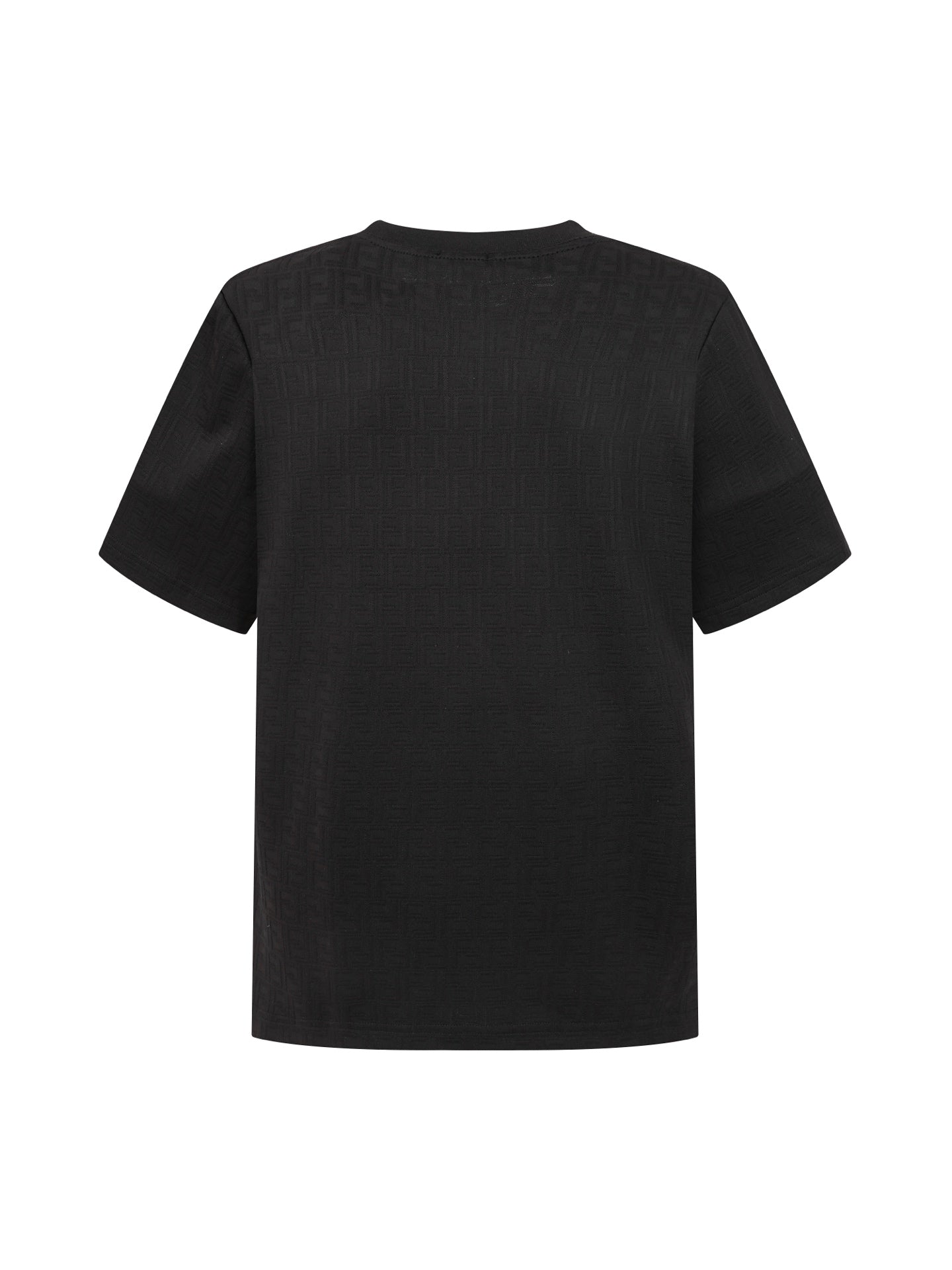 Fendi 2026 Men's Short-Sleeve T-Shirt Jacquard Cotton Wool 830111