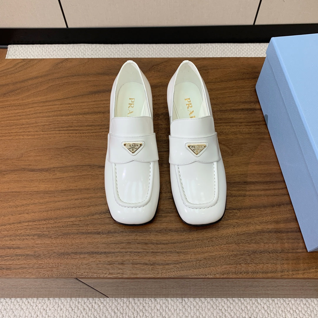 Prada 2026 Triangle Logo Loafers Leather 792669