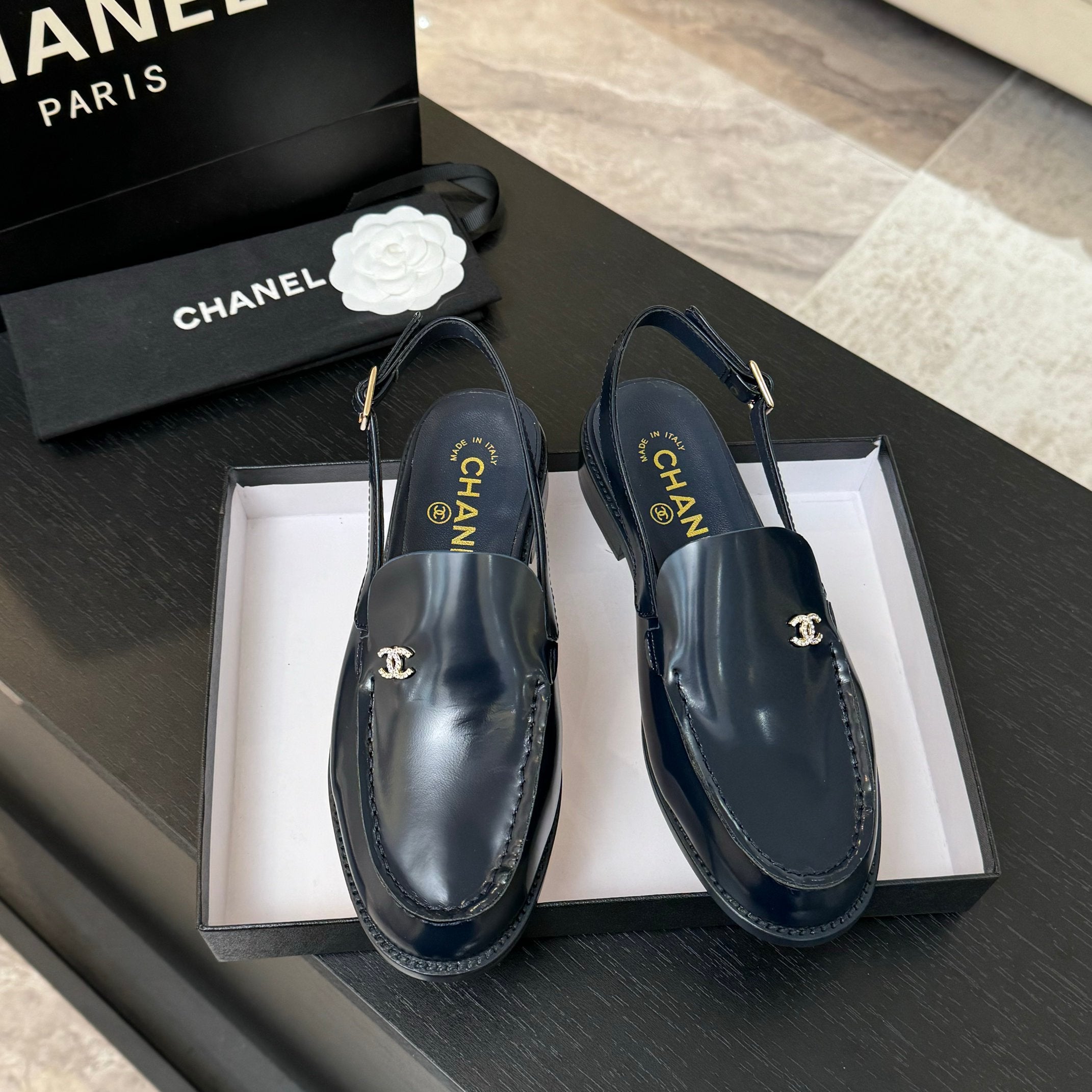CC 25C Slingback Loafer Patent Leather