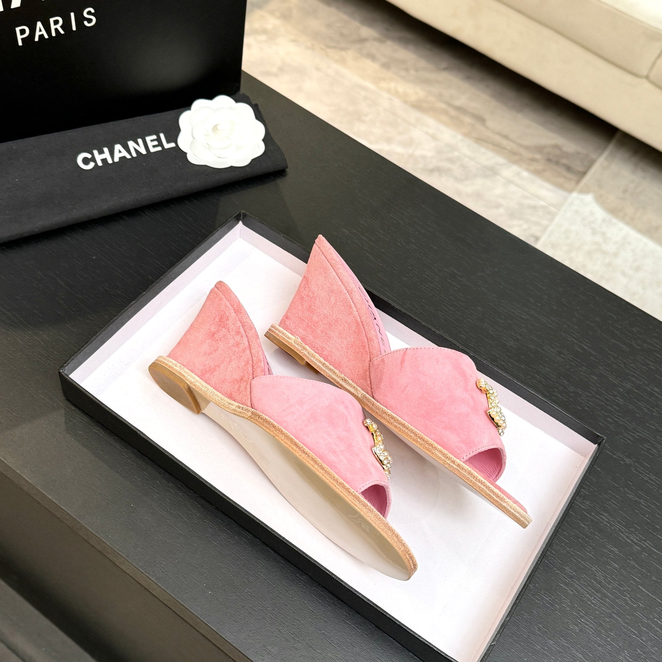 CC 2026 Wedge Sandals 65 Suede