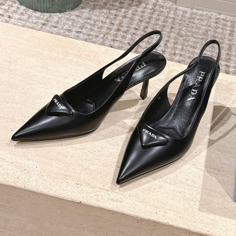 Prada 2026 Slingback Black Lambskin 630762