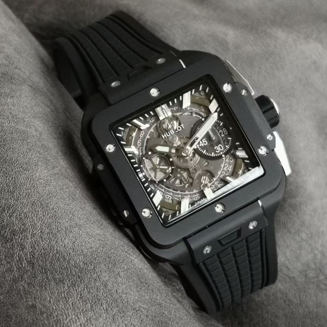 Hublot Square Bang Unico Black Ceramic 42mm Watch