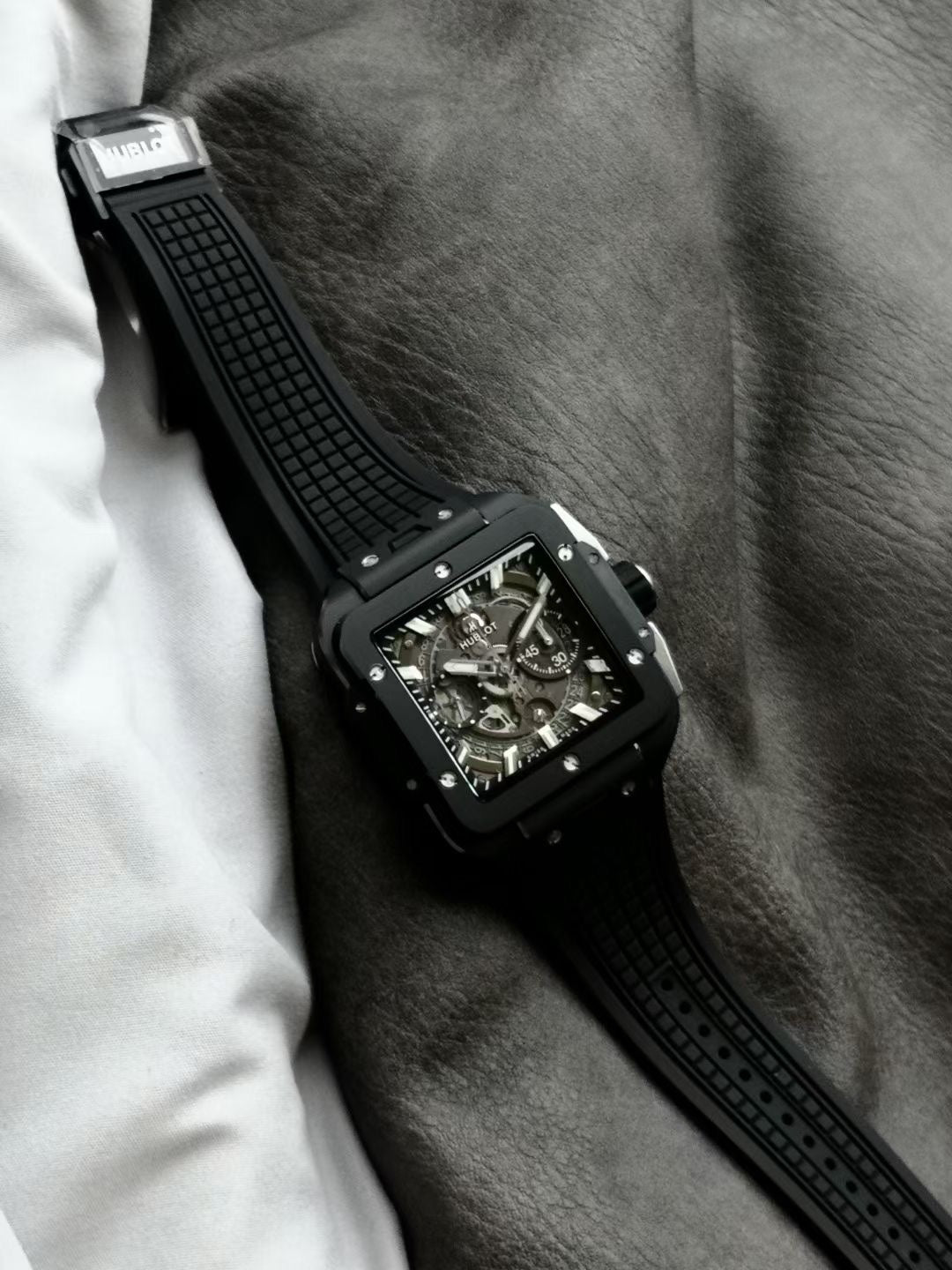 Hublot Square Bang Unico Black Ceramic 42mm Watch