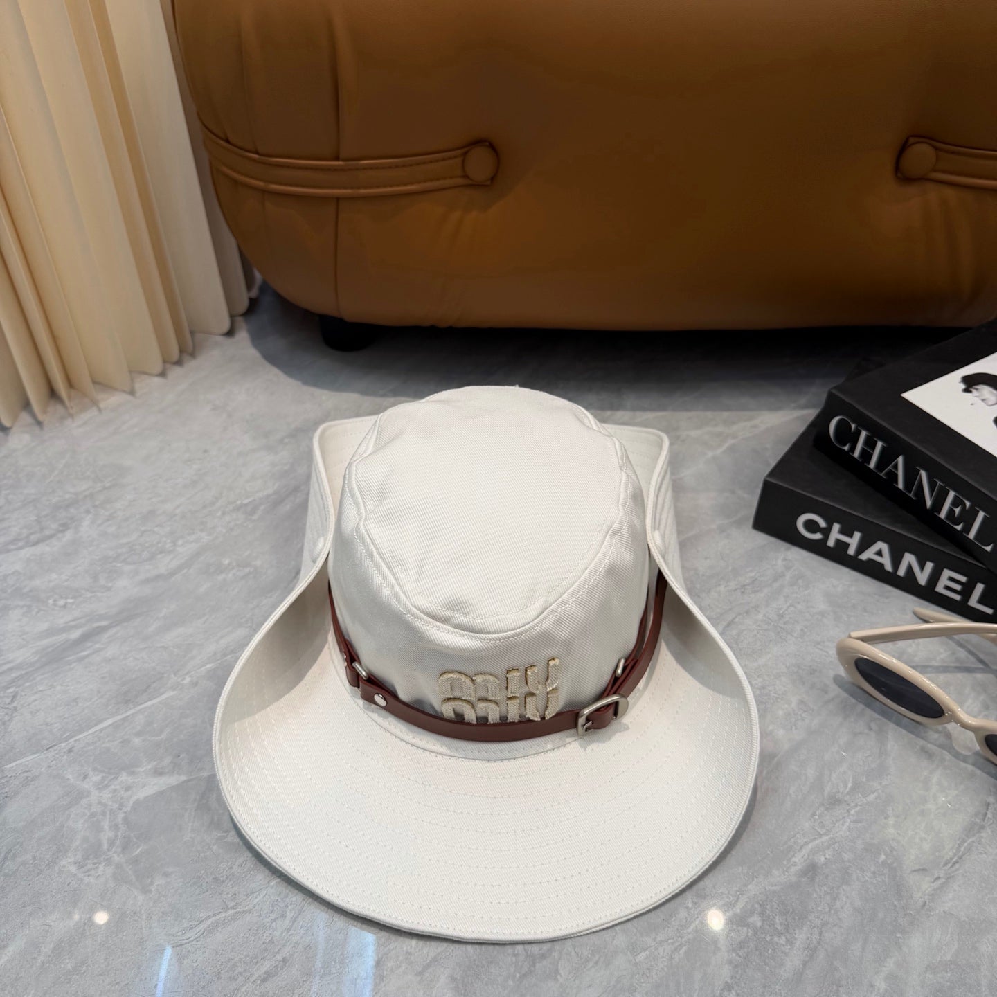 Miumiu Foldable Fisherman Hat Cotton 323655