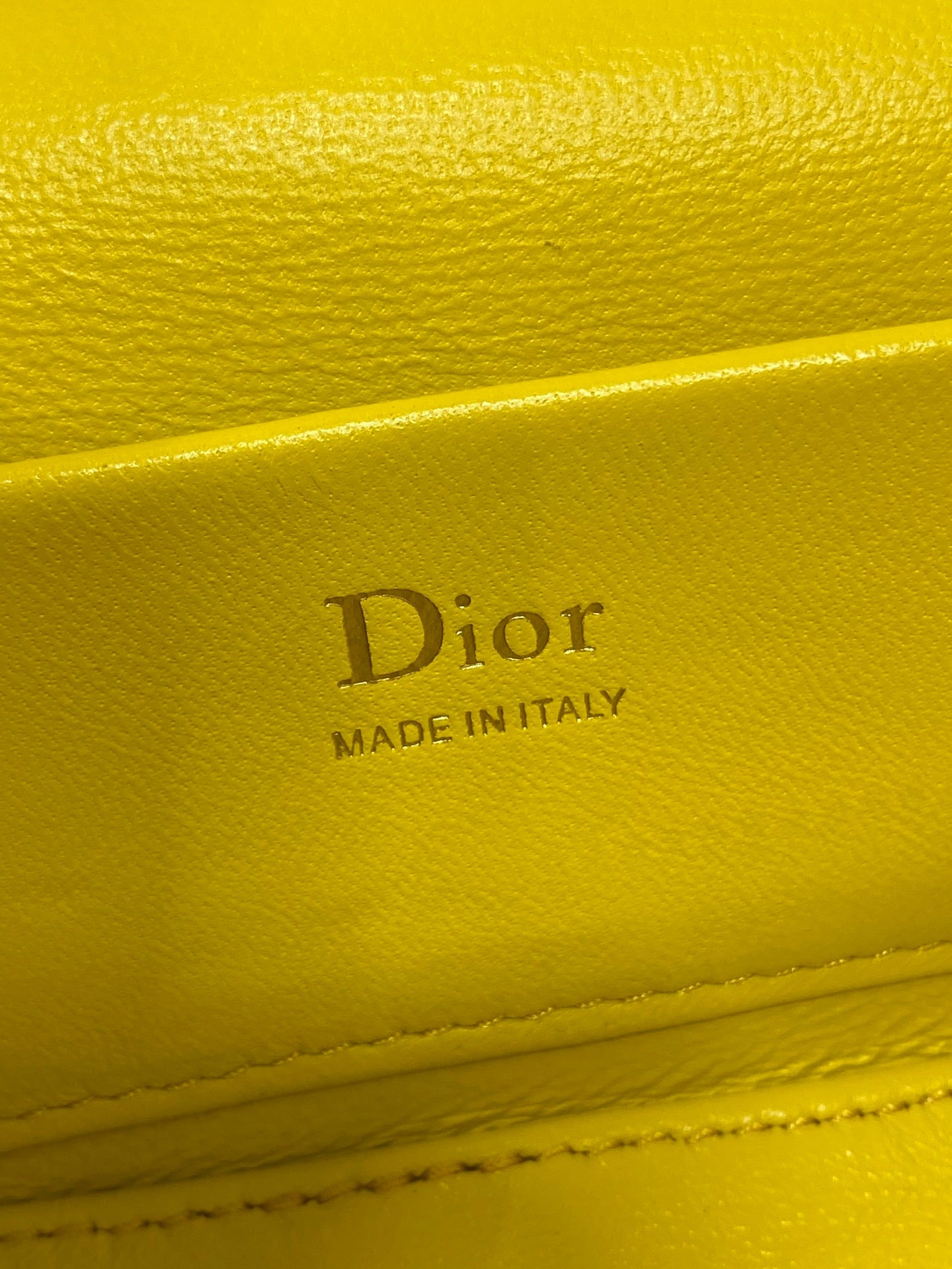 Dior 2026 Vanity Bag 17.5cm Yellow Cannage Lambskin 286426