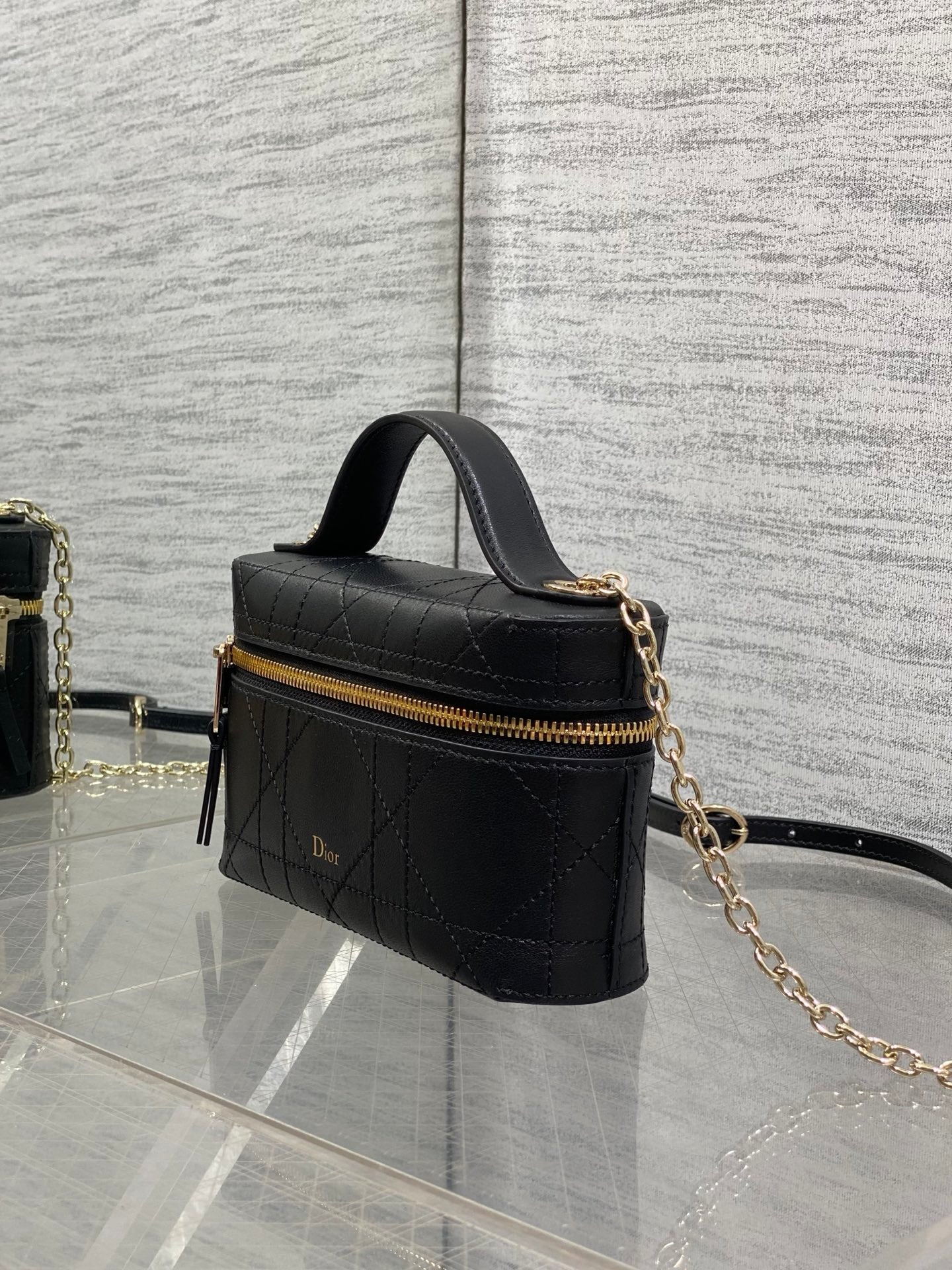 Dior 2026 Trianon Soft Vanity Bag 19cm Multicolor Lambskin 355388