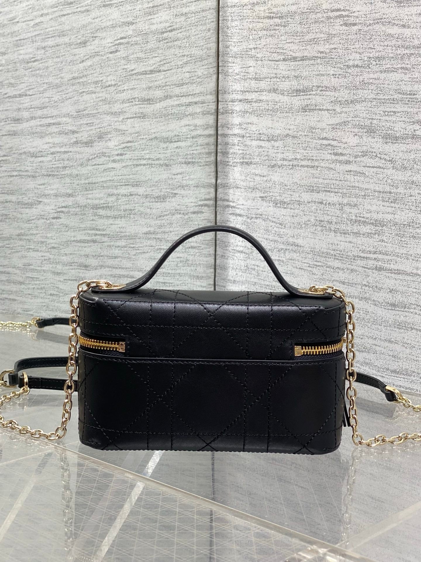 Dior 2026 Trianon Soft Vanity Bag 19cm Multicolor Lambskin 355388