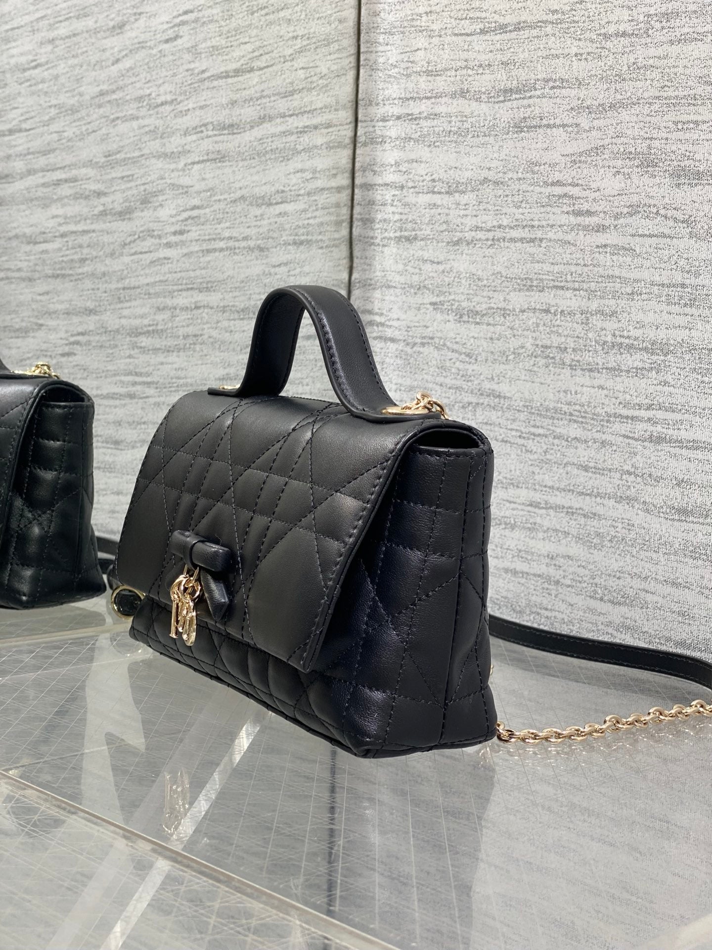 Dior 2026 My Tender Dior Top Handle Bag 21cm Lambskin