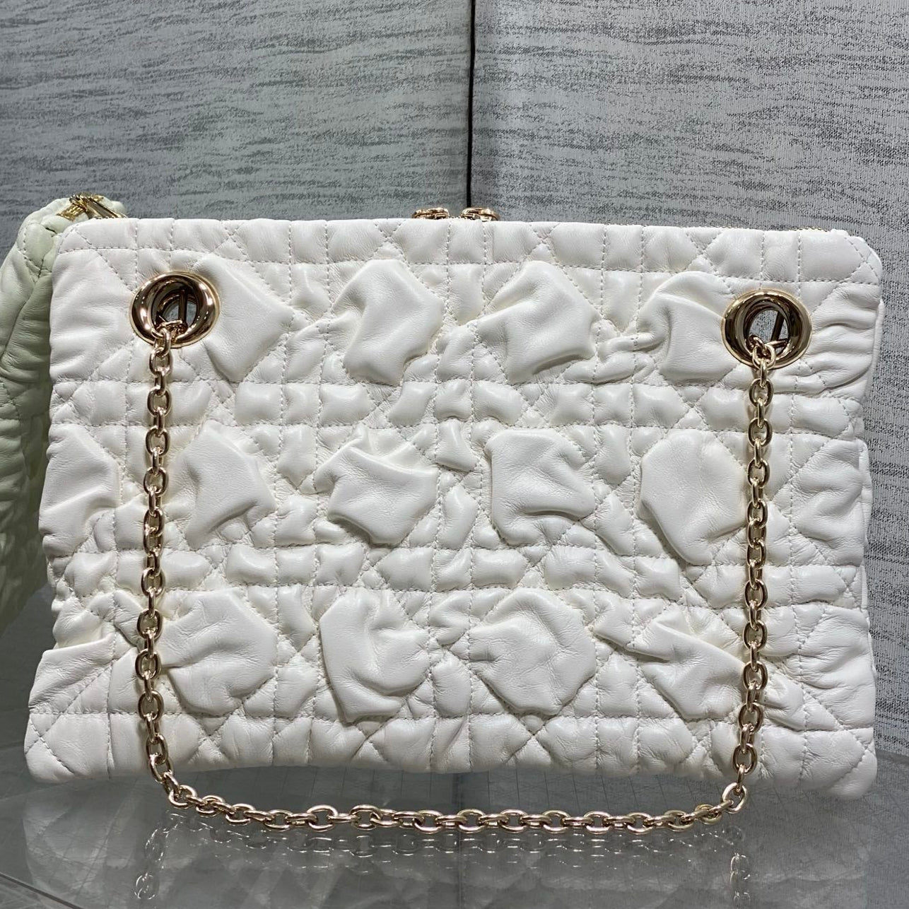 Dior 2026 Crunchy Bag 33cm Cannage Leather 378818