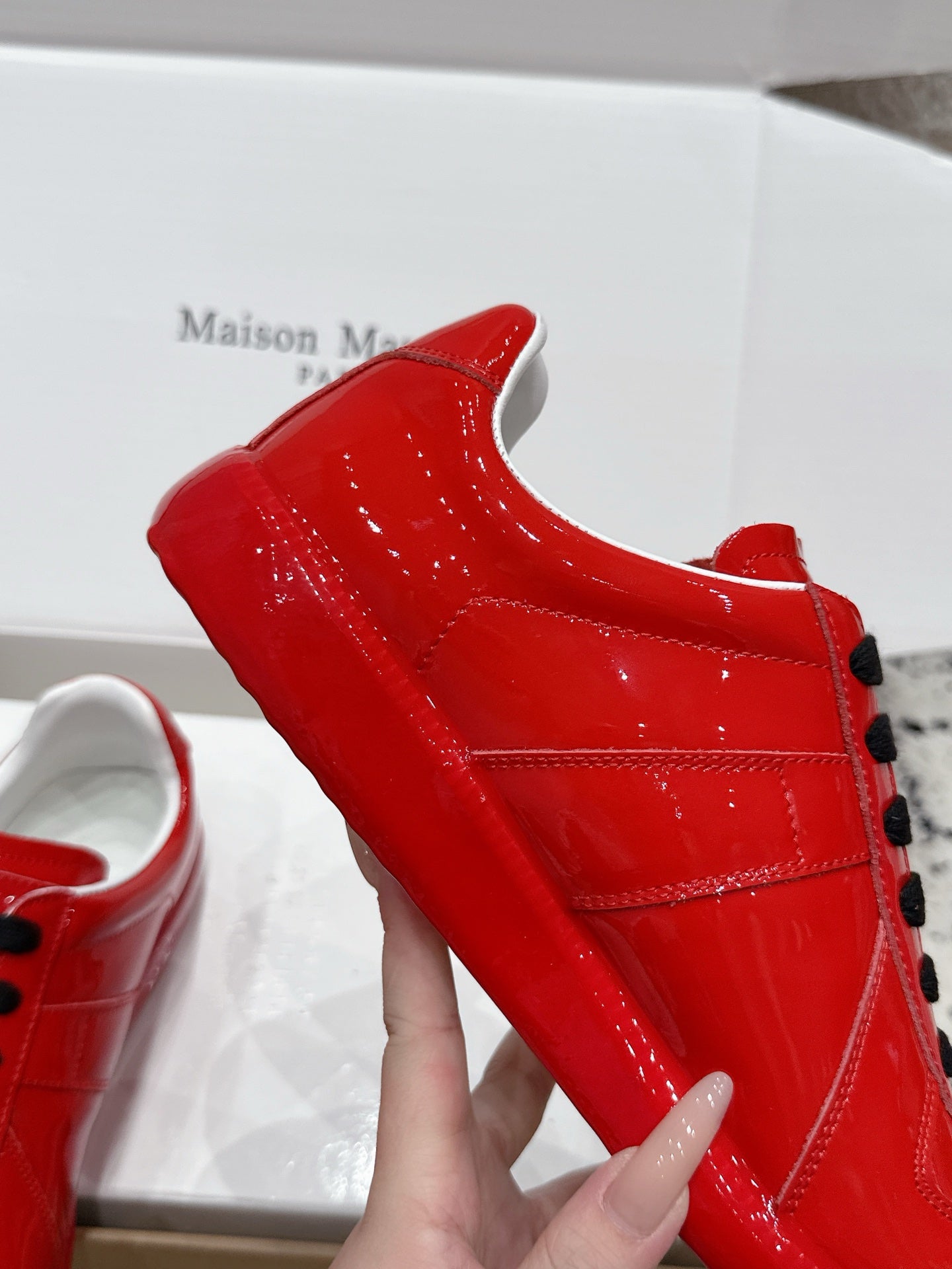 Maison Margiela 2026 Replica Sneaker Glossy Leather 923262