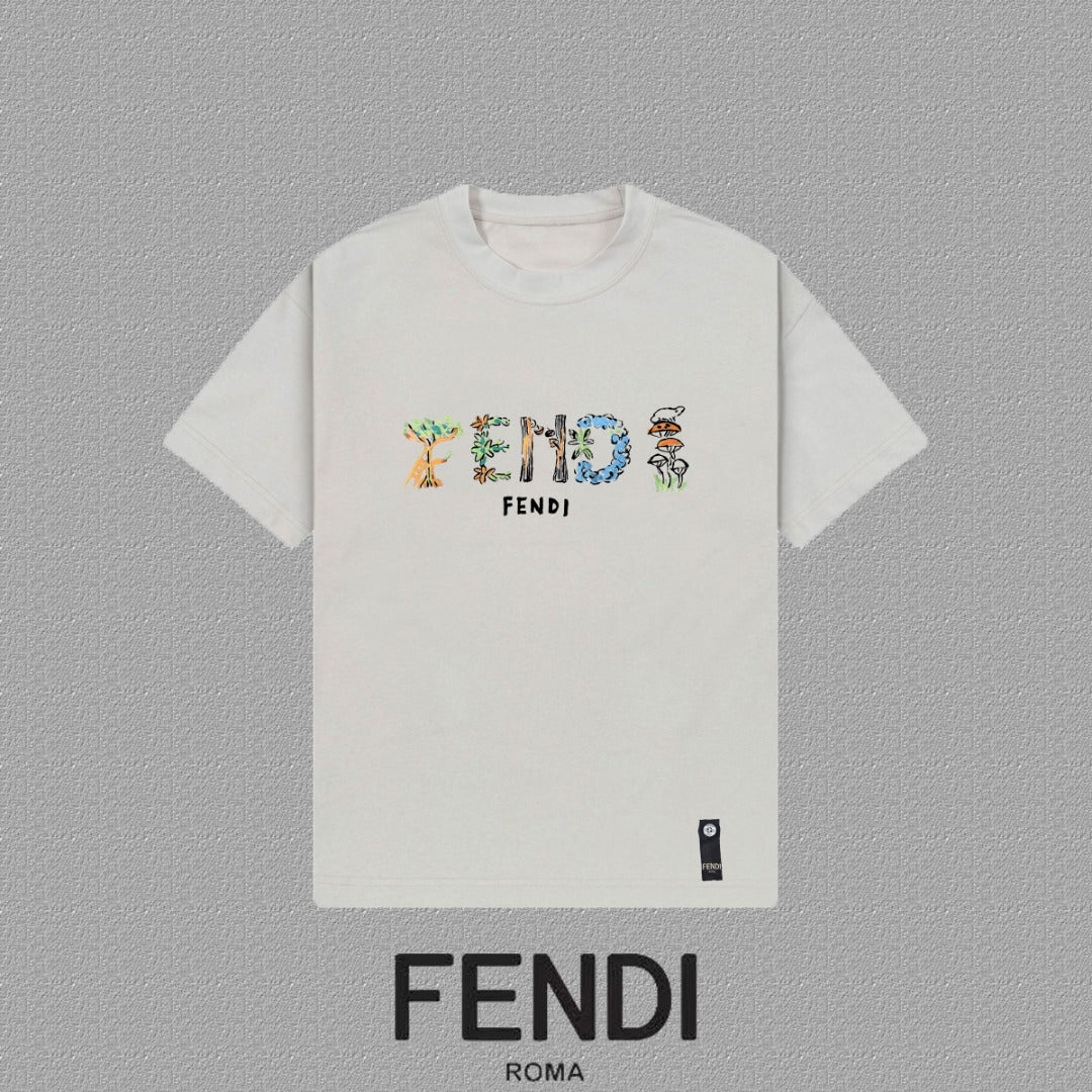 Fendi 2026 Men's Short-Sleeve T-Shirt Cotton 806108