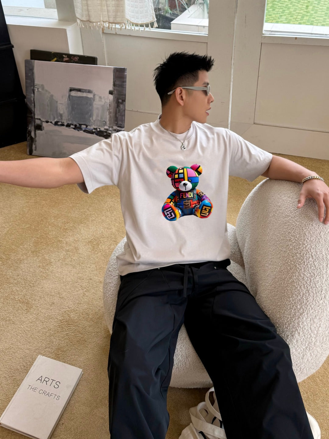 Fendi 2026 Men's Short-Sleeve T-Shirt Cotton 806111