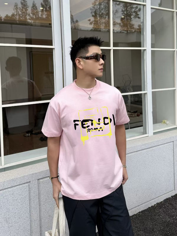 Fendi 2026 Men's Short-Sleeve T-Shirt Cotton 805945