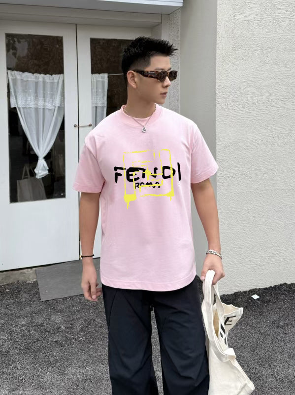 Fendi 2026 Men's Short-Sleeve T-Shirt Cotton 805945