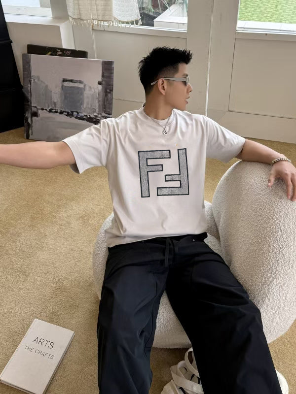 Fendi 2026 Men's Short-Sleeve T-Shirt Cotton 805948