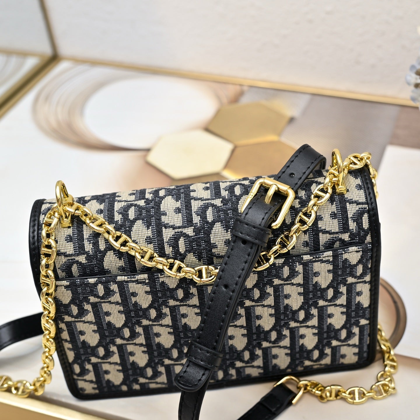 Dior 2026 Miss Caro Mini Bag 18cm Fabric Leather