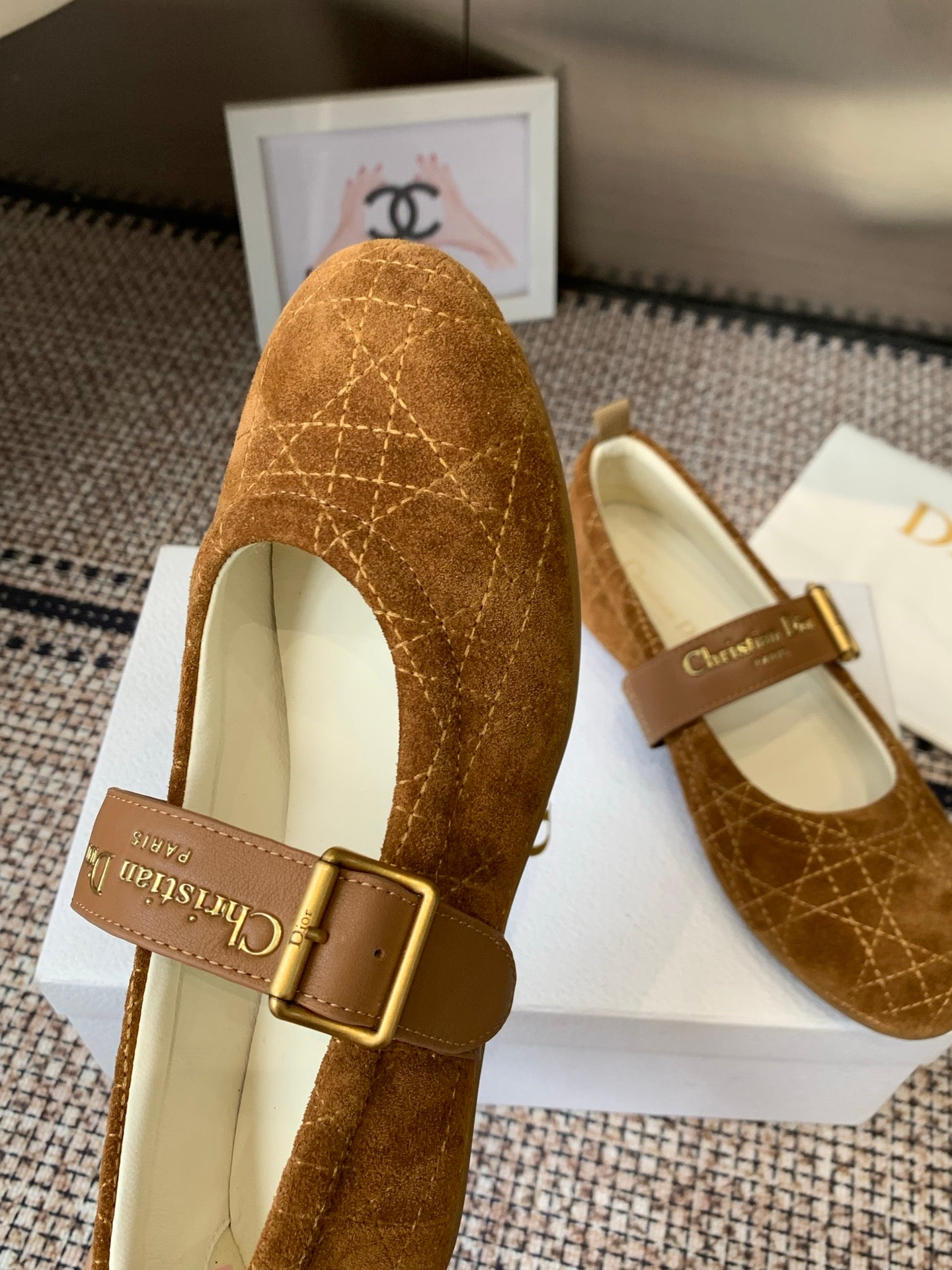 Dior 2026 Frost Ballet Flat Seude 224834