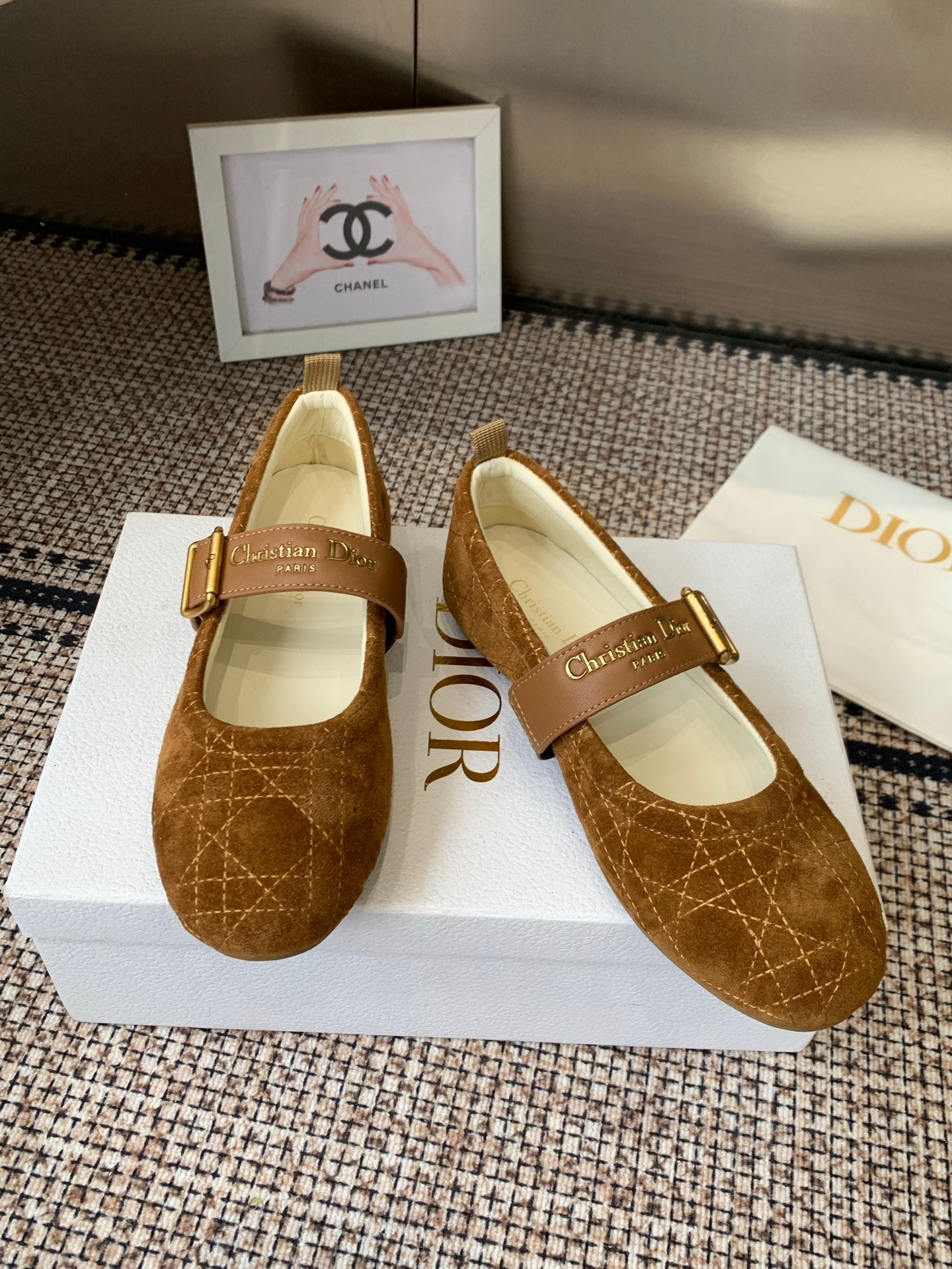 Dior 2026 Frost Ballet Flat Seude 224834