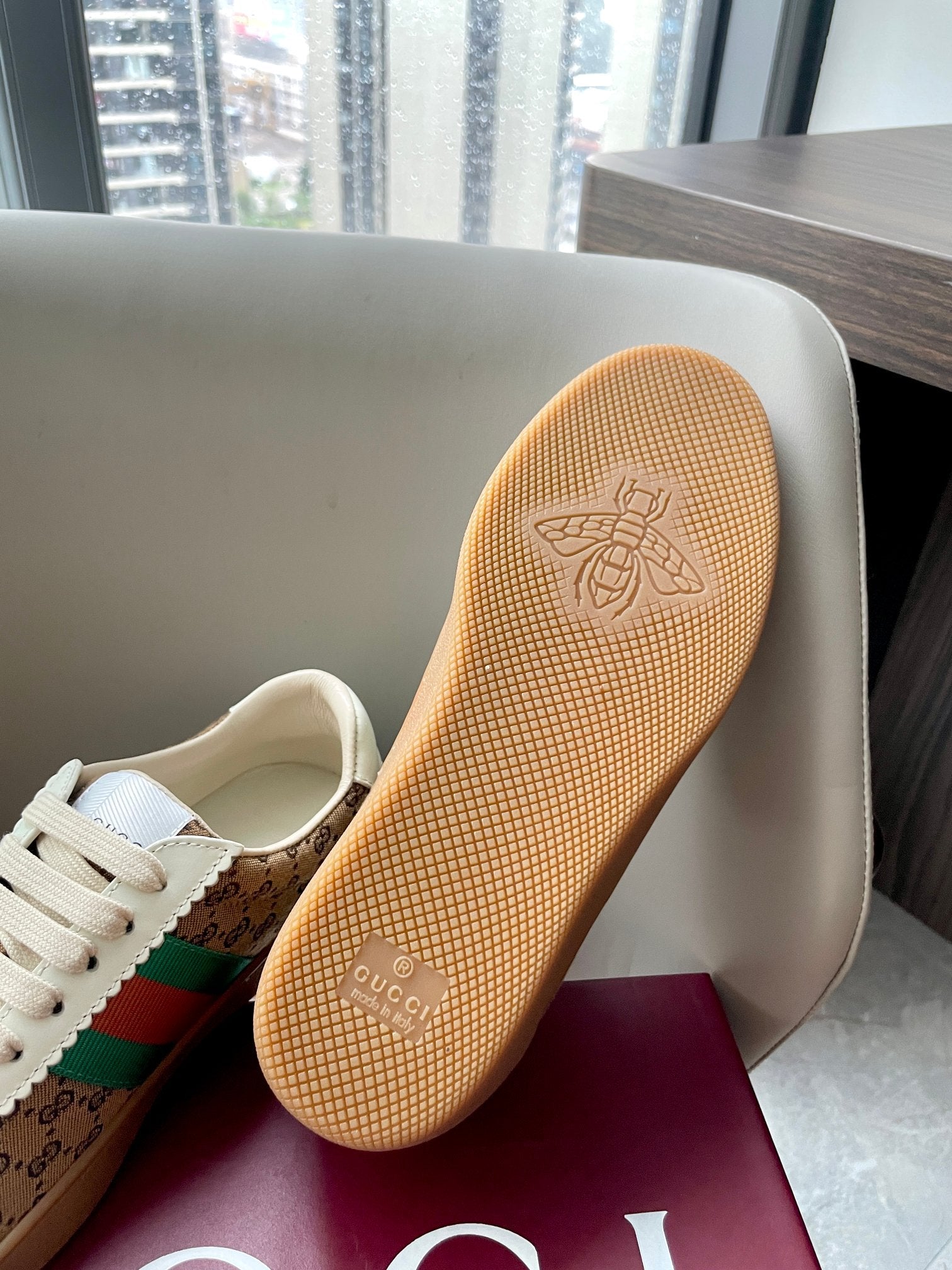 GG 26 Sneaker Brown Canvas Suede 632802