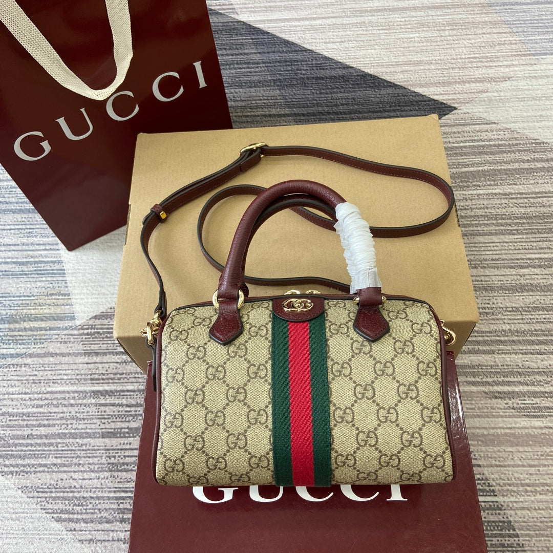 GG Ophidia Bag 21cm Canvas leather 339625