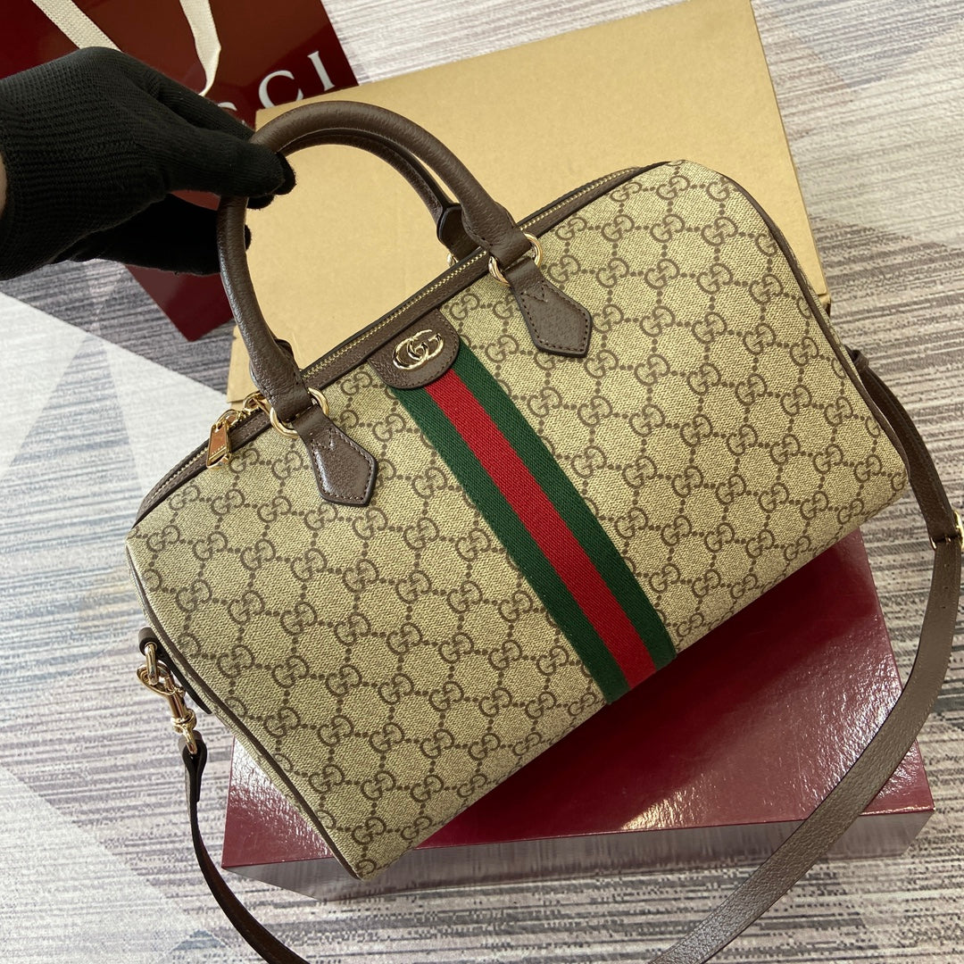 GG Ophidia Bag 31cm Canvas leather 339618