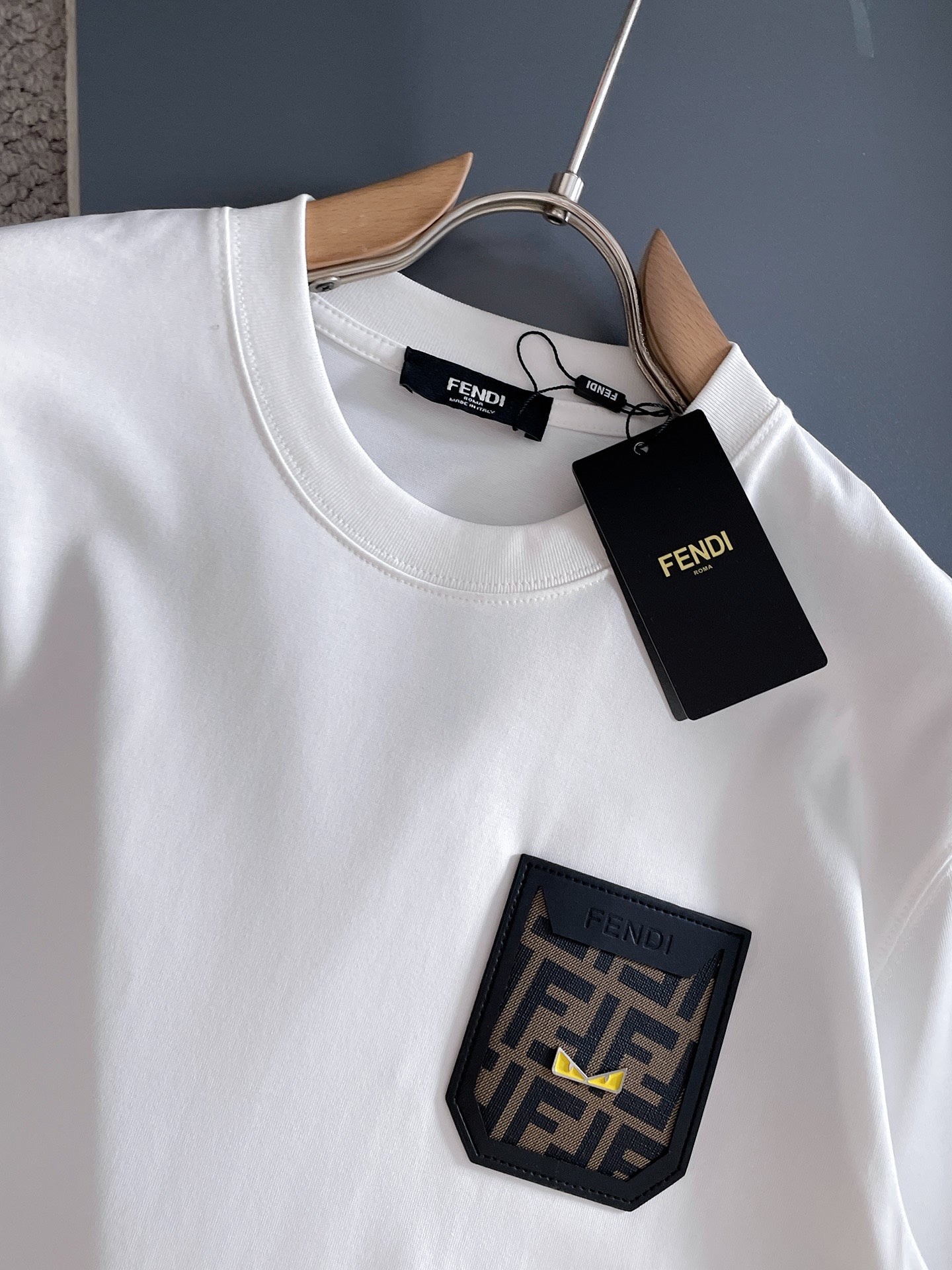 Fendi 2026 Men's Short-Sleeve T-Shirt Cotton 736975